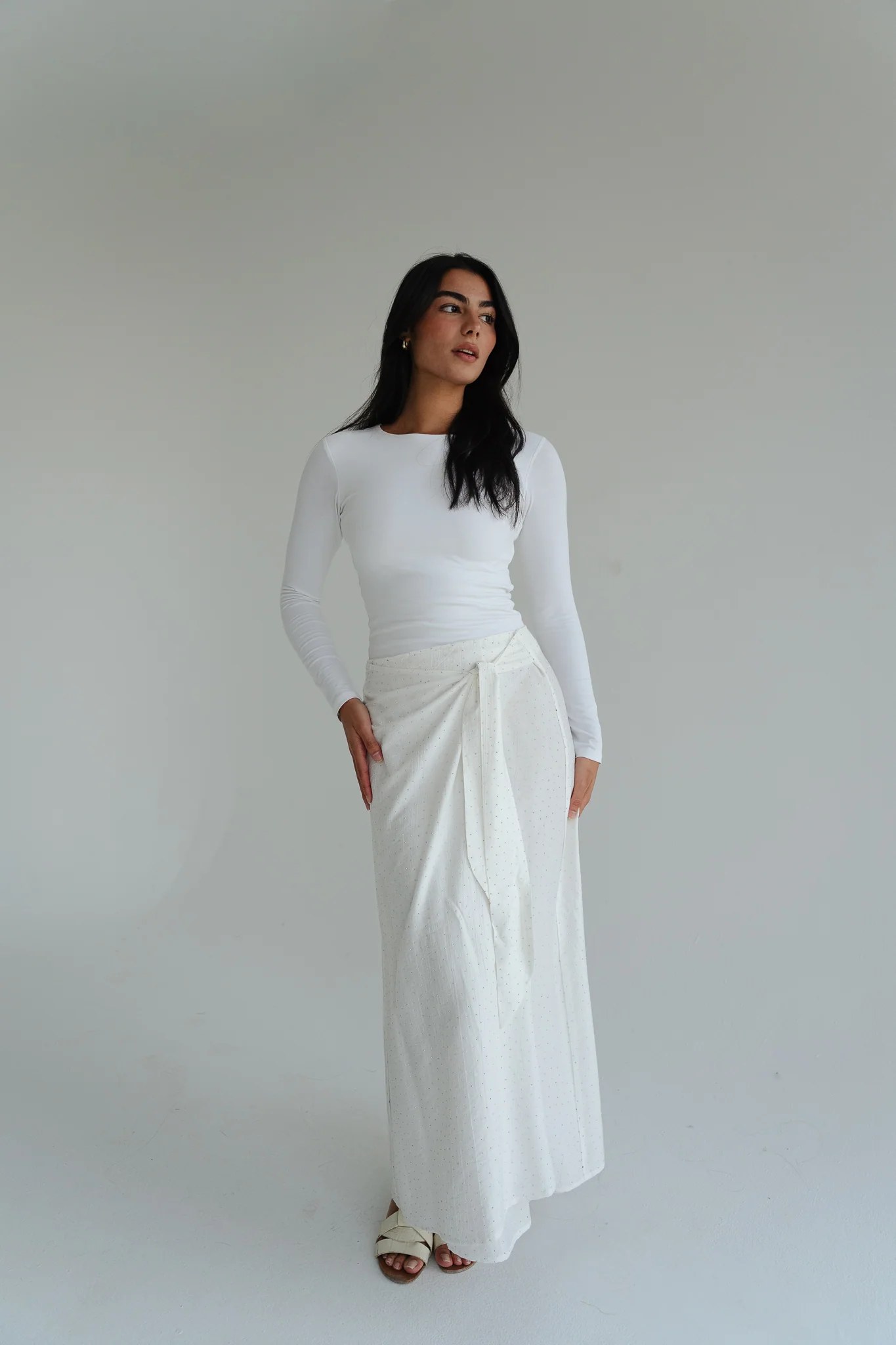 Tie-Waist Sparkle Skirt