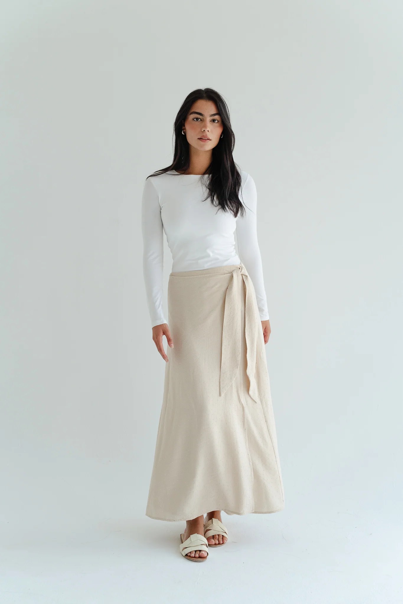 Tie-Waist Sparkle Skirt