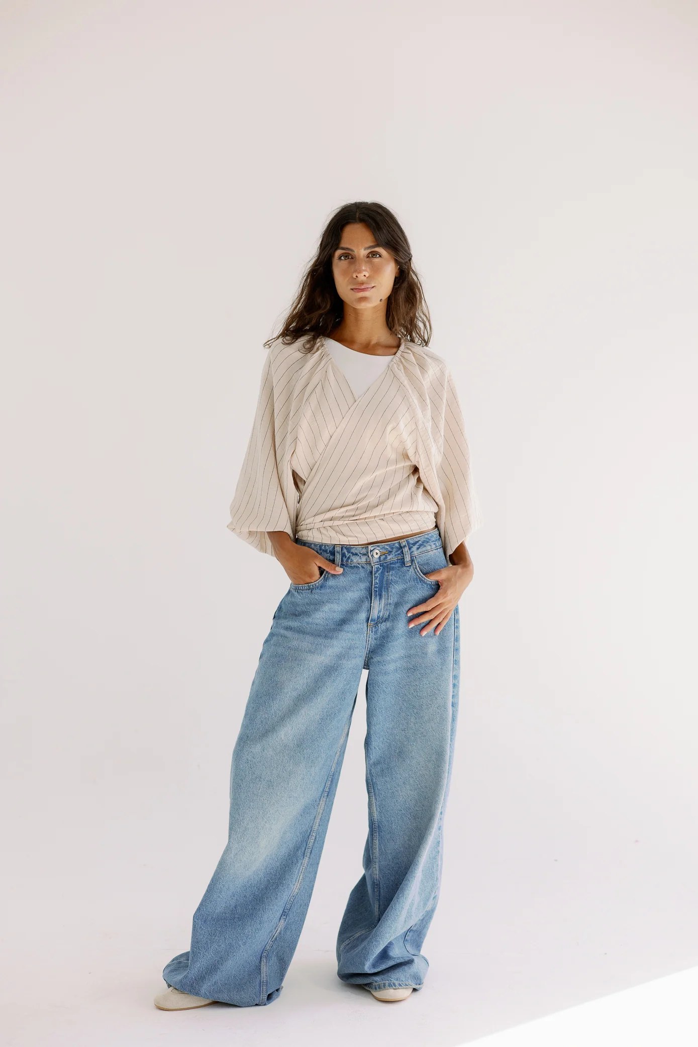 Pinstripe tie top