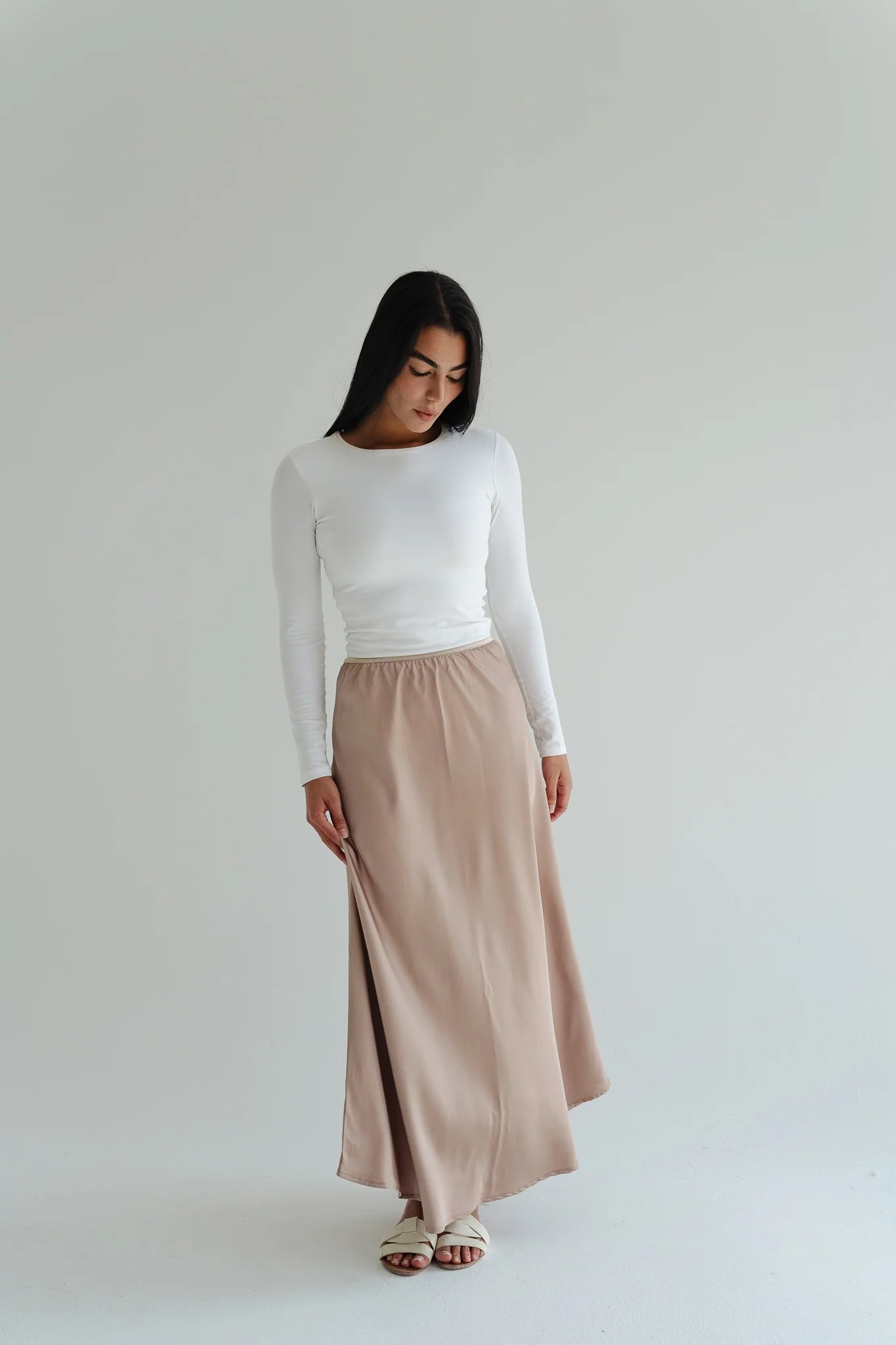 Satin Maxi Skirt