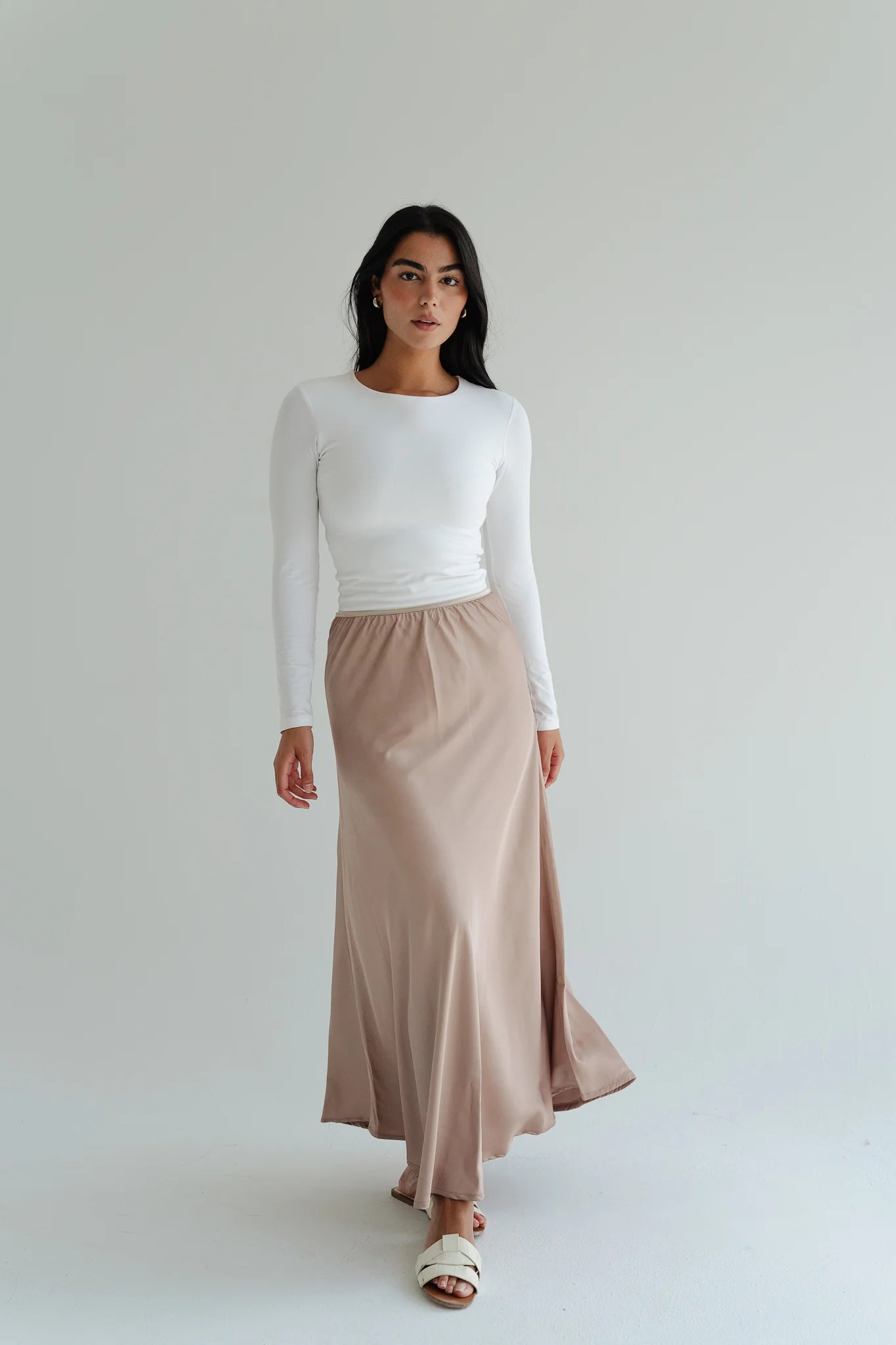 Satin Maxi Skirt