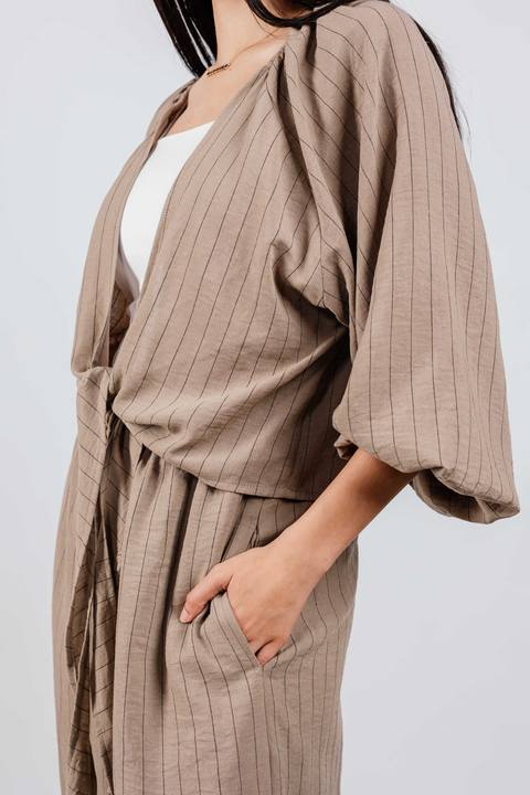 Pinstripe tie top