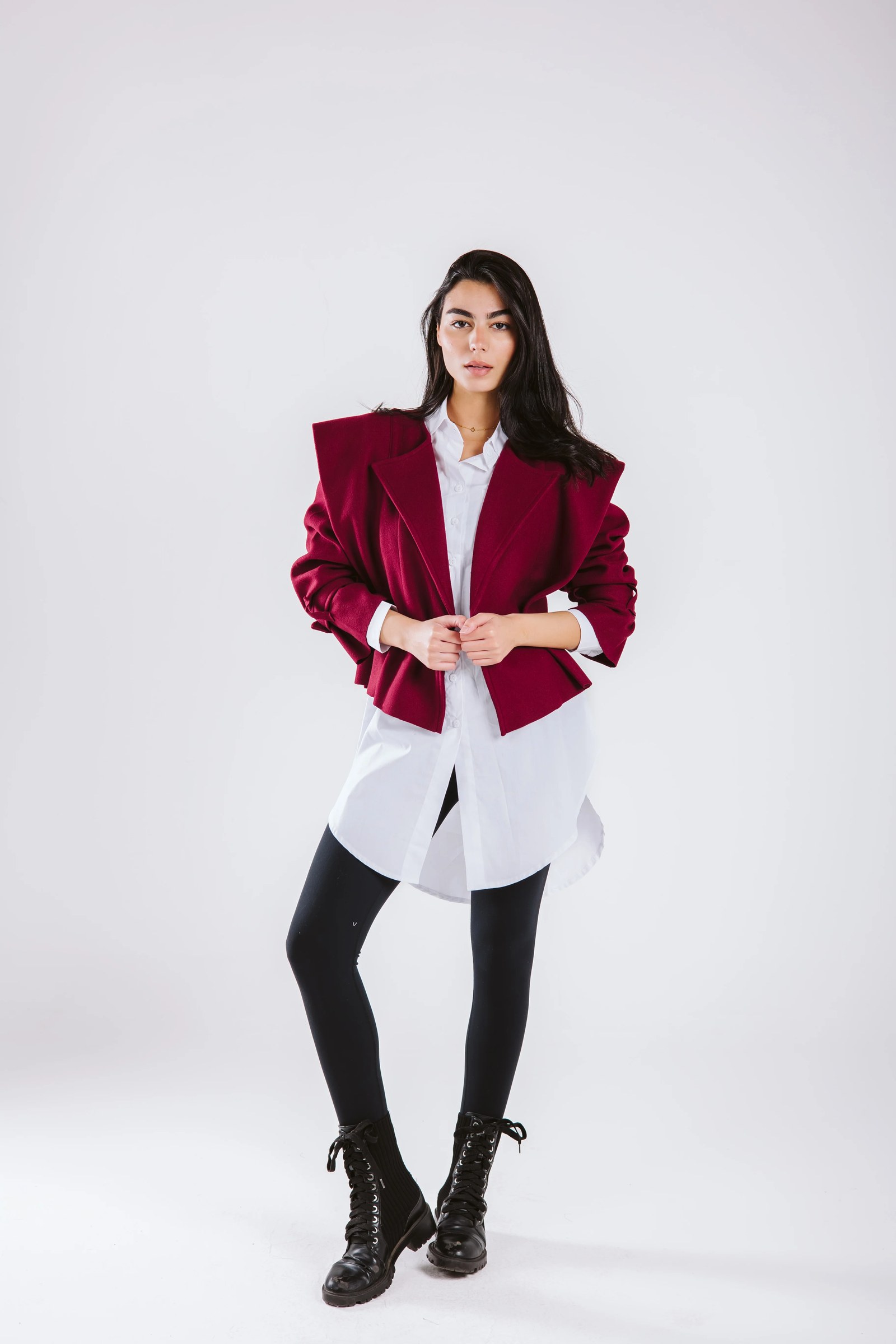 The Bold Wool Cropped Jacket