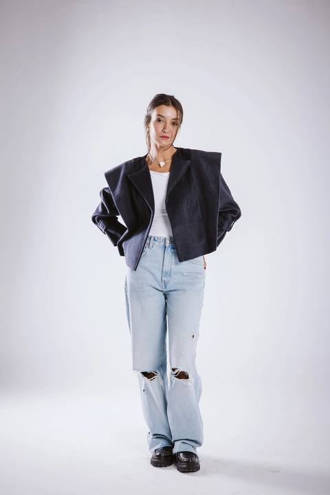 The Bold Wool Cropped Jacket