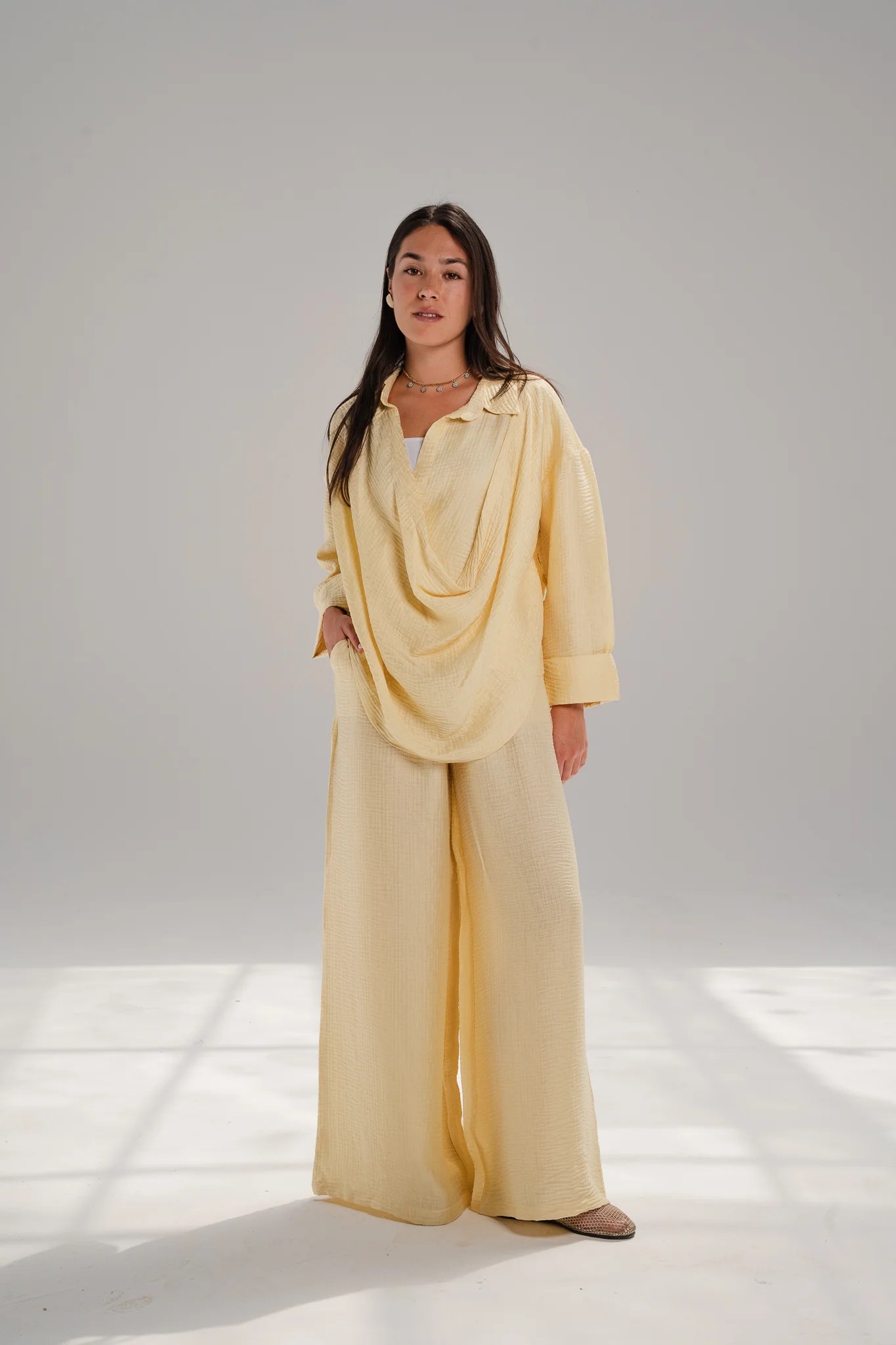Draped Set - Butter Yellow