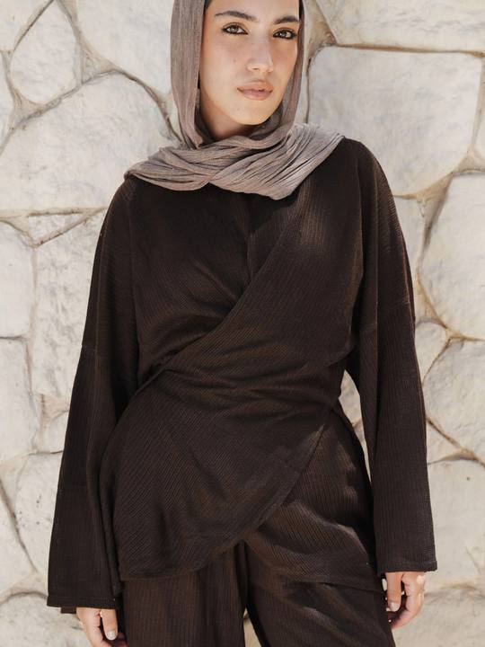 Criss Cross Top - Brown