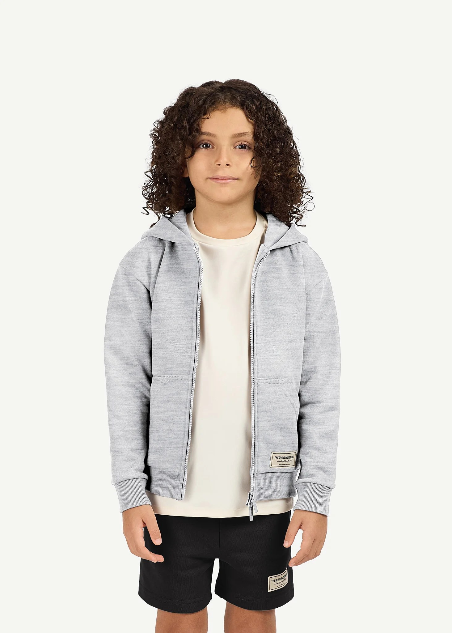 Kids Oversized Zip Hoodie