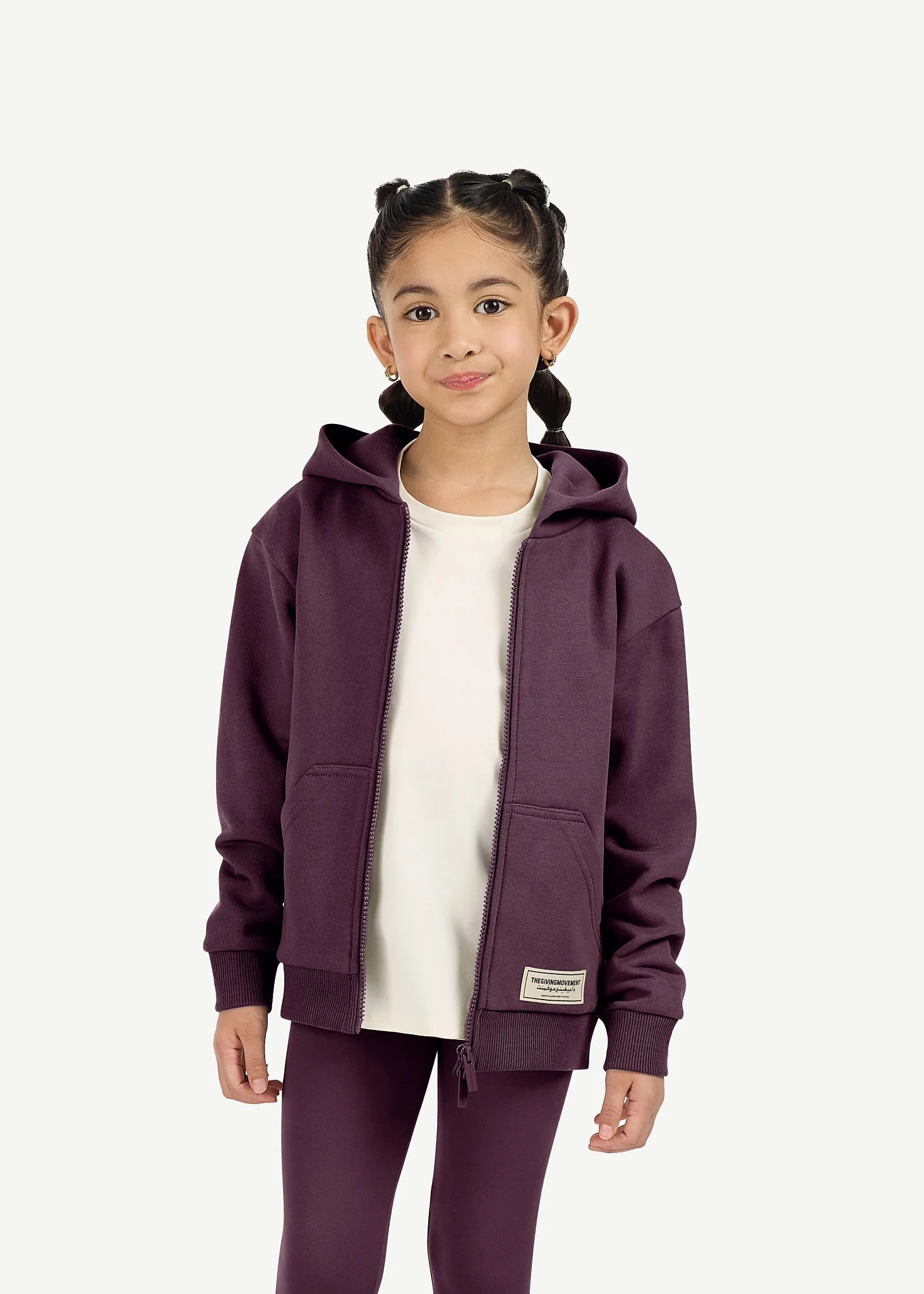 Kids Oversized Zip Hoodie