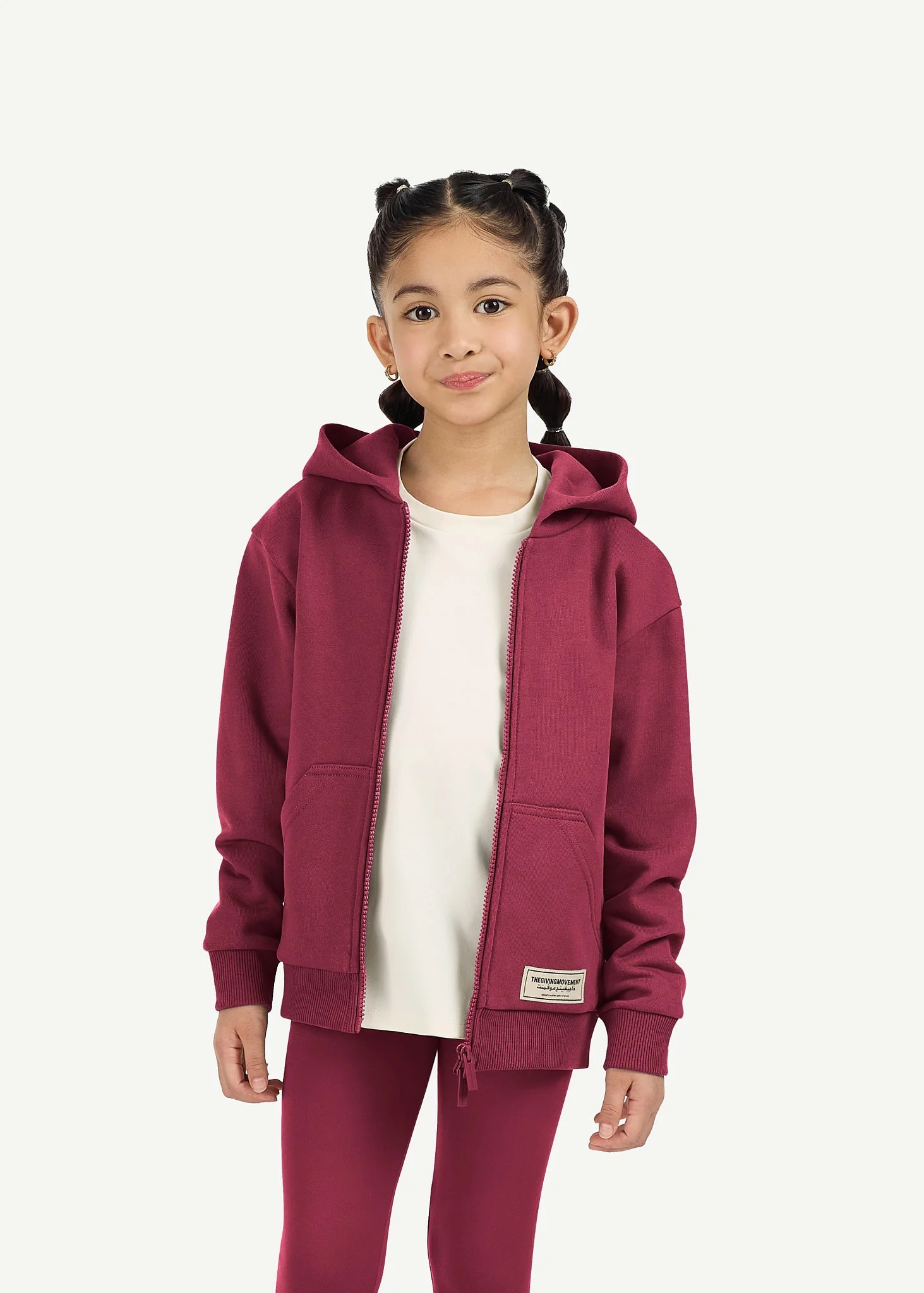 Kids Oversized Zip Hoodie