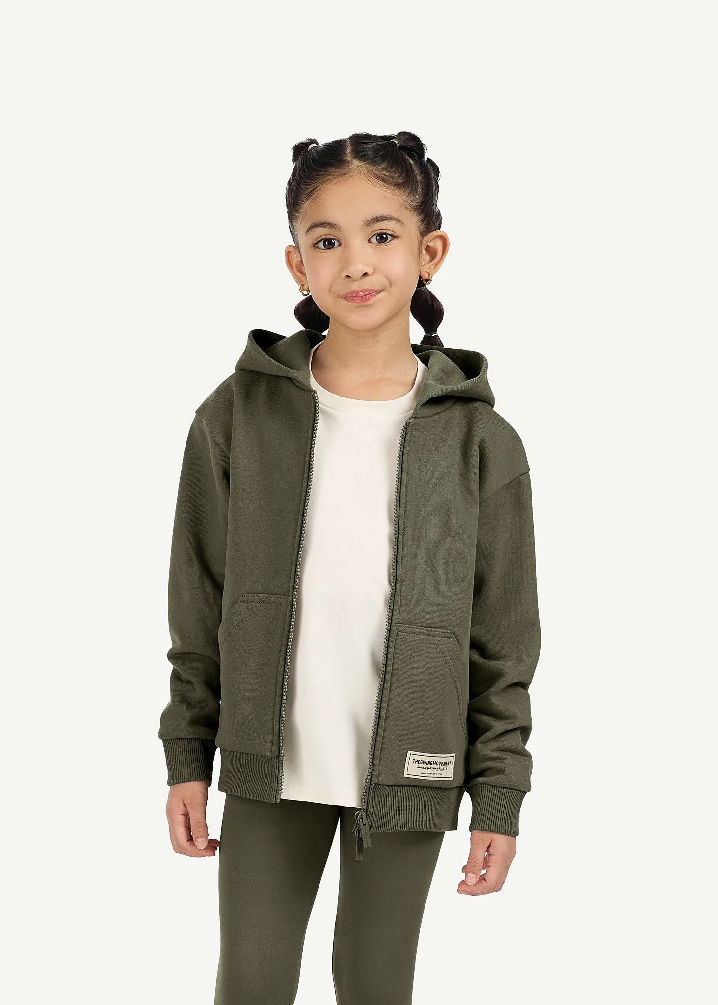 Kids Oversized Zip Hoodie