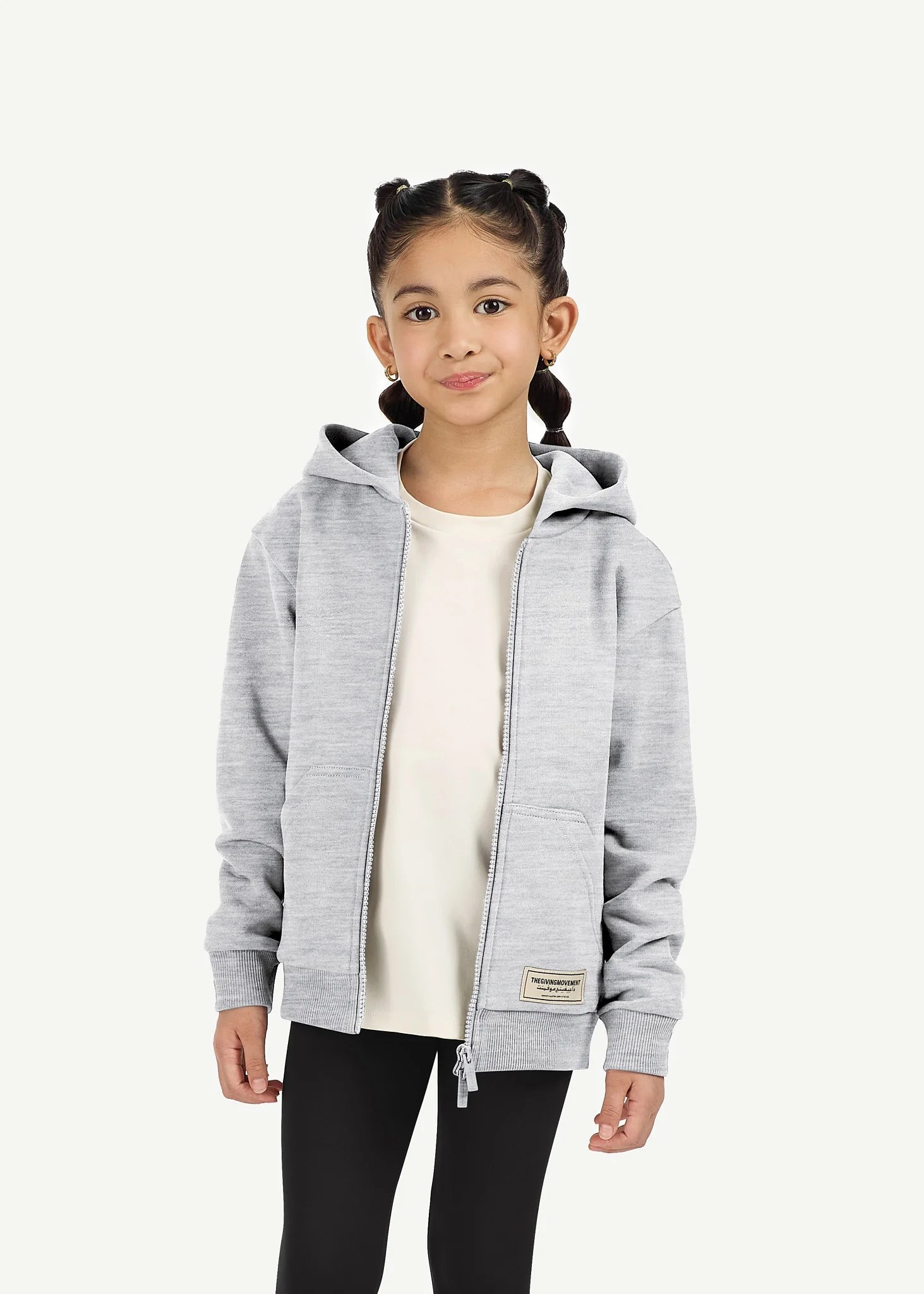 Kids Oversized Zip Hoodie