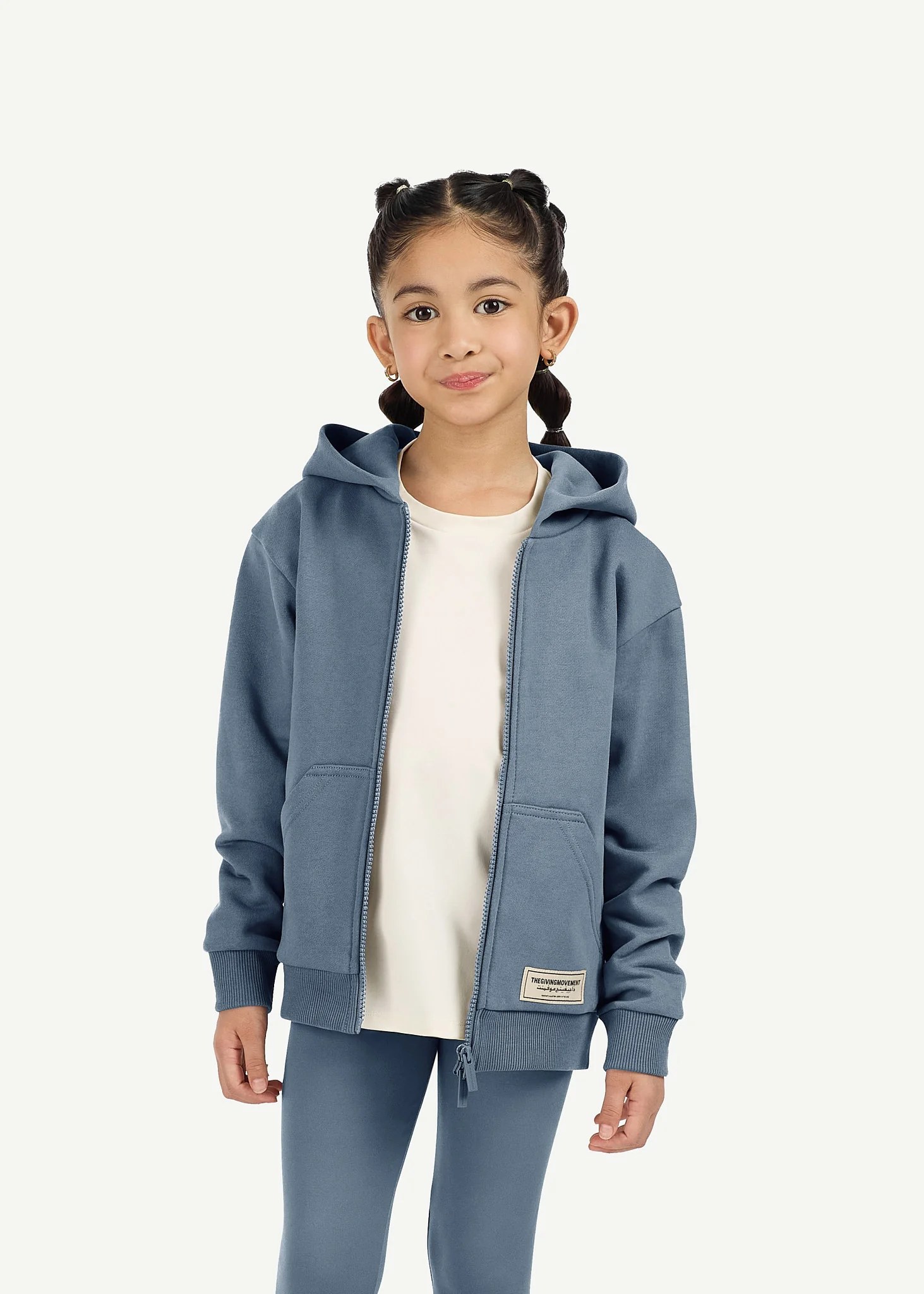 Kids Oversized Zip Hoodie