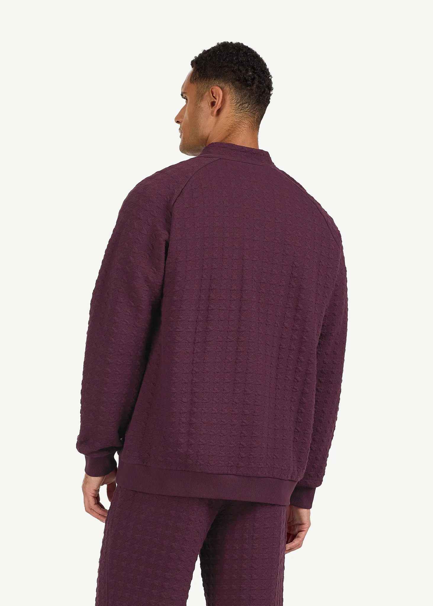 Jacquard Texture Zip Jacket