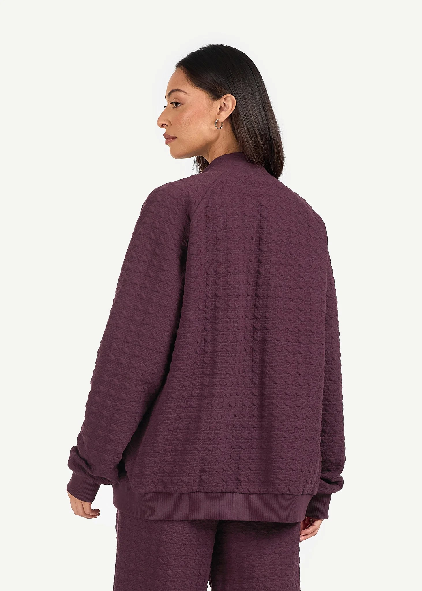 Jacquard Texture Zip Jacket