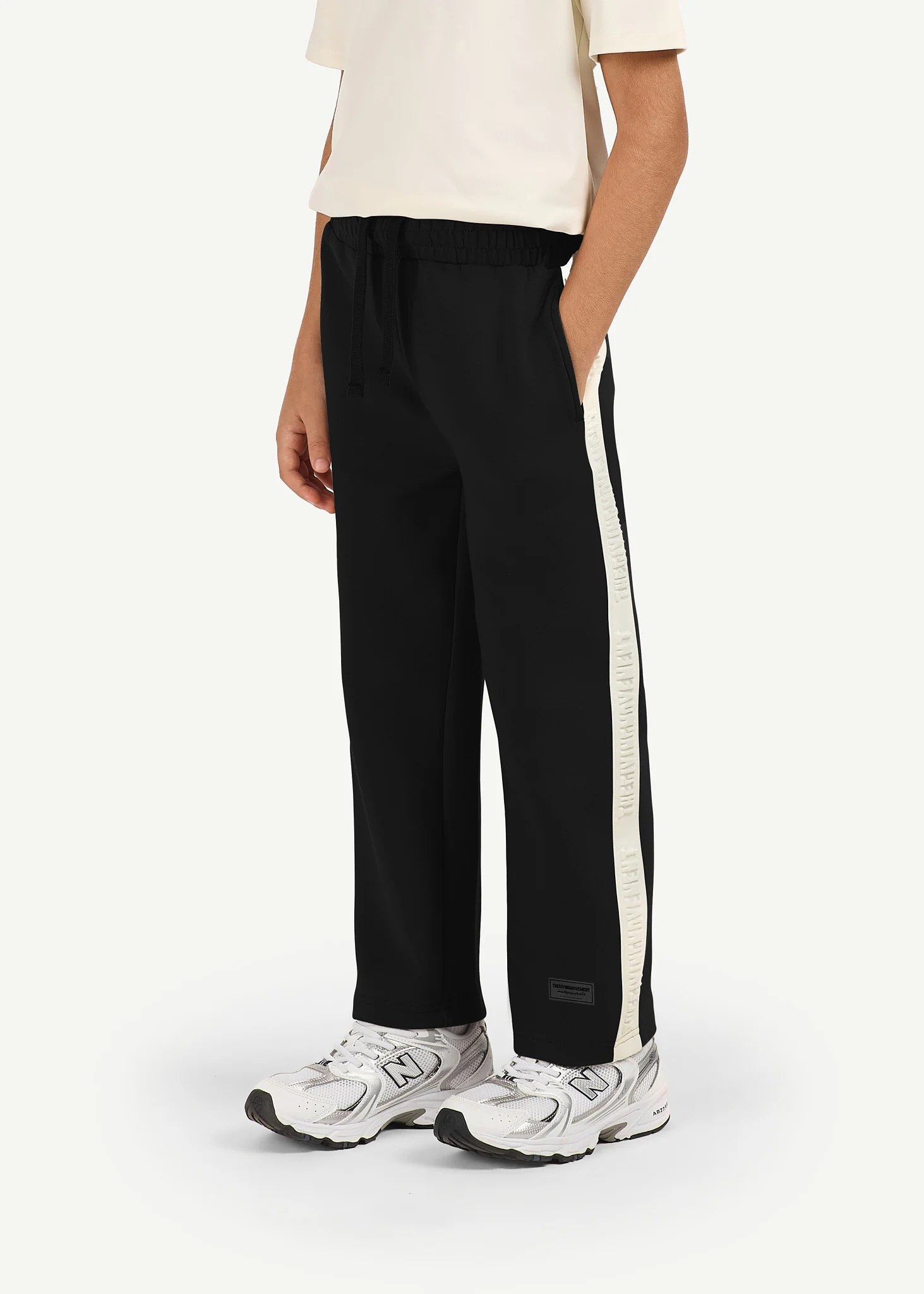 Kids Regular Fit Striped Track Pant