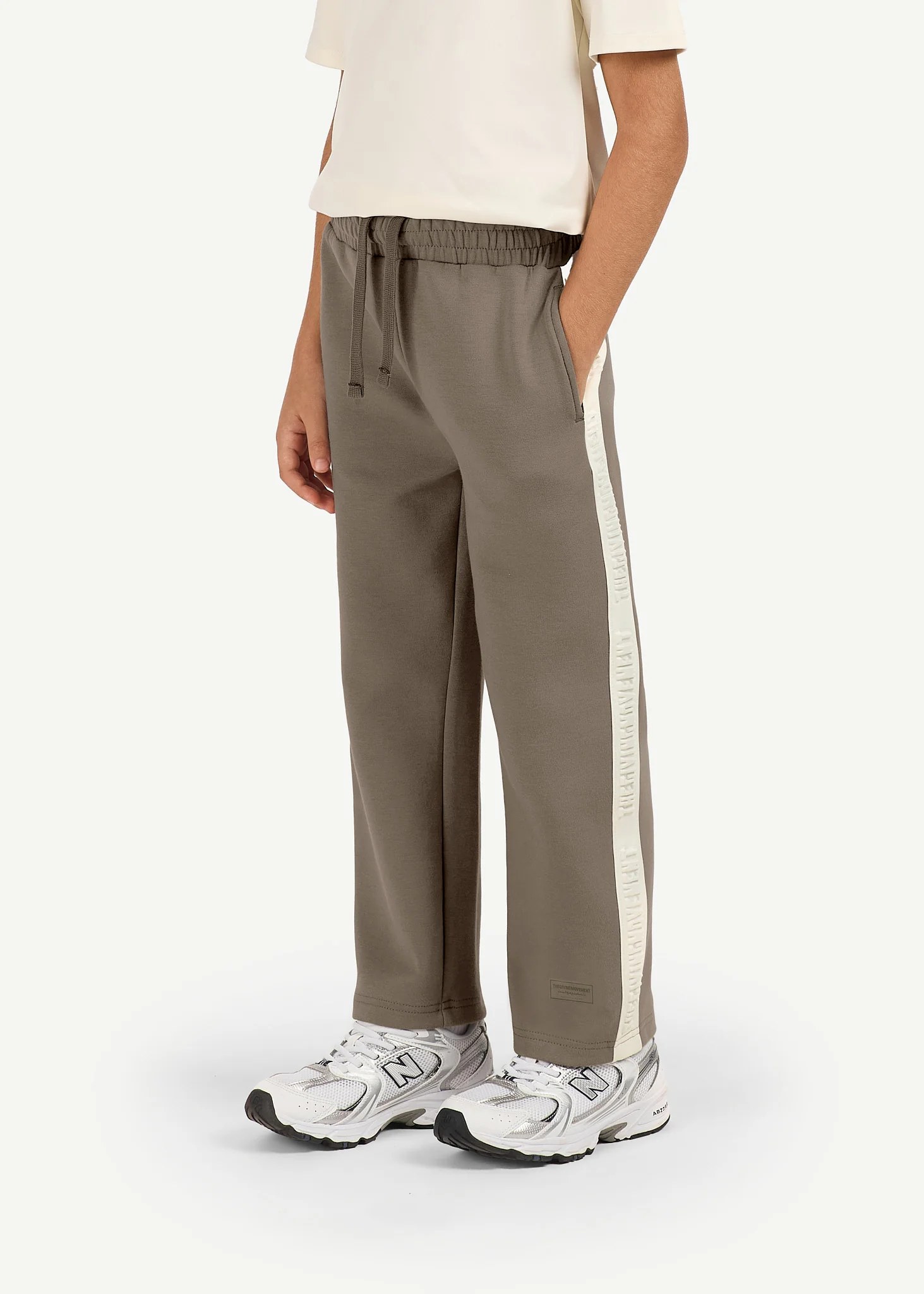 Kids Regular Fit Striped Track Pant