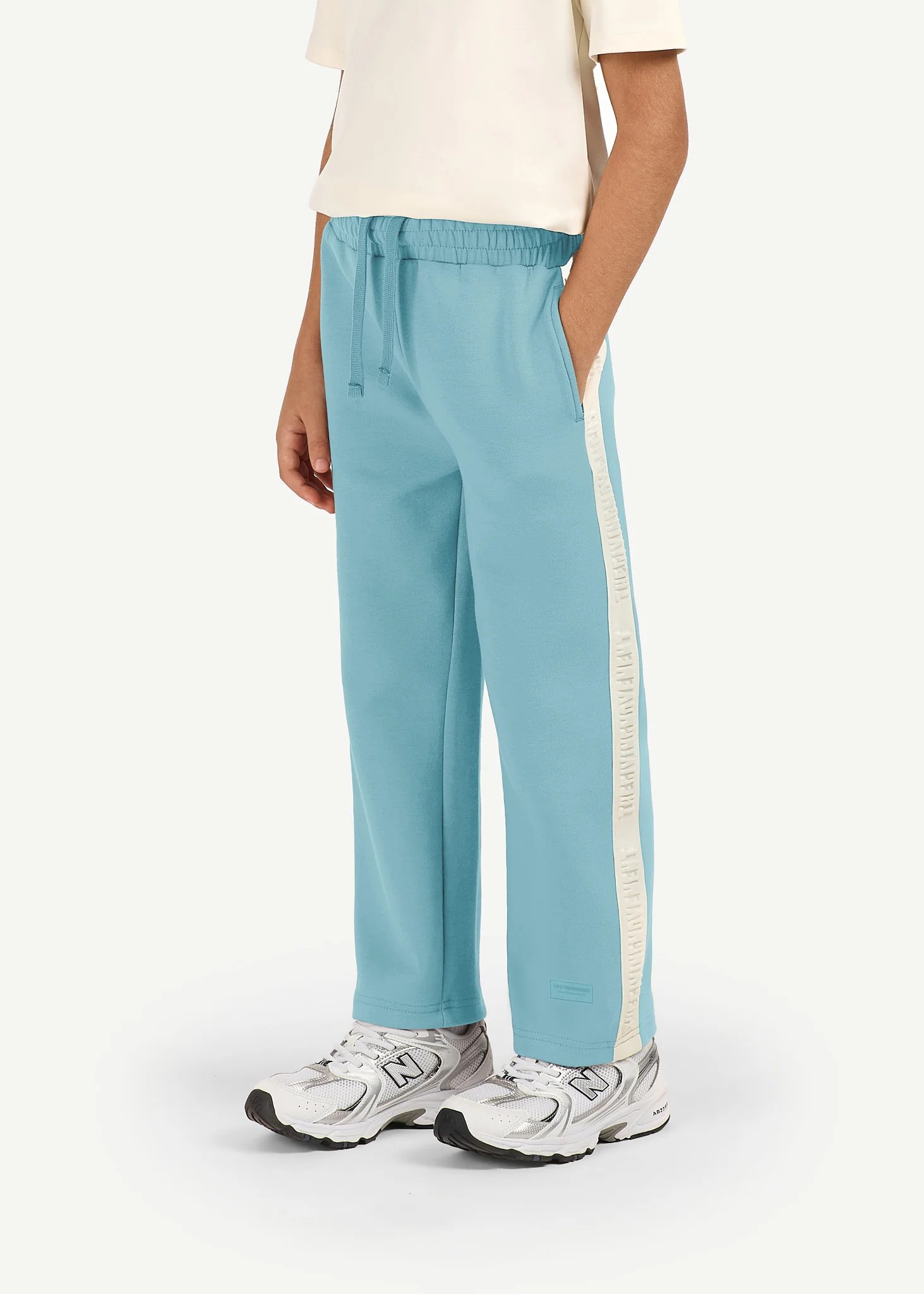 Kids Regular Fit Striped Track Pant