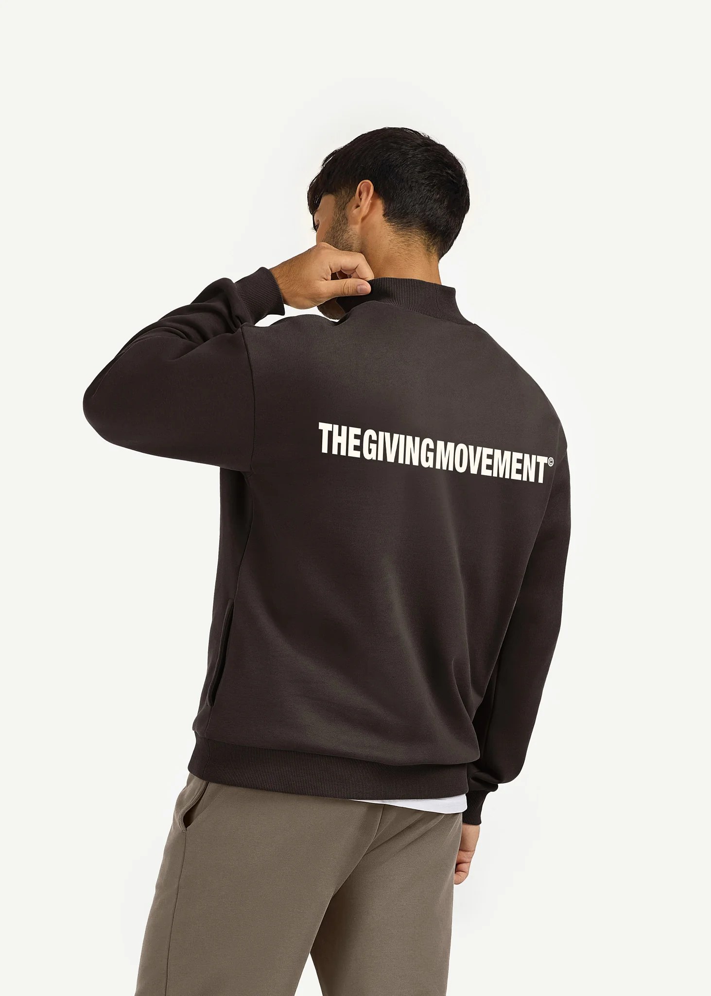 Oversized Half Zip Sweatshirt