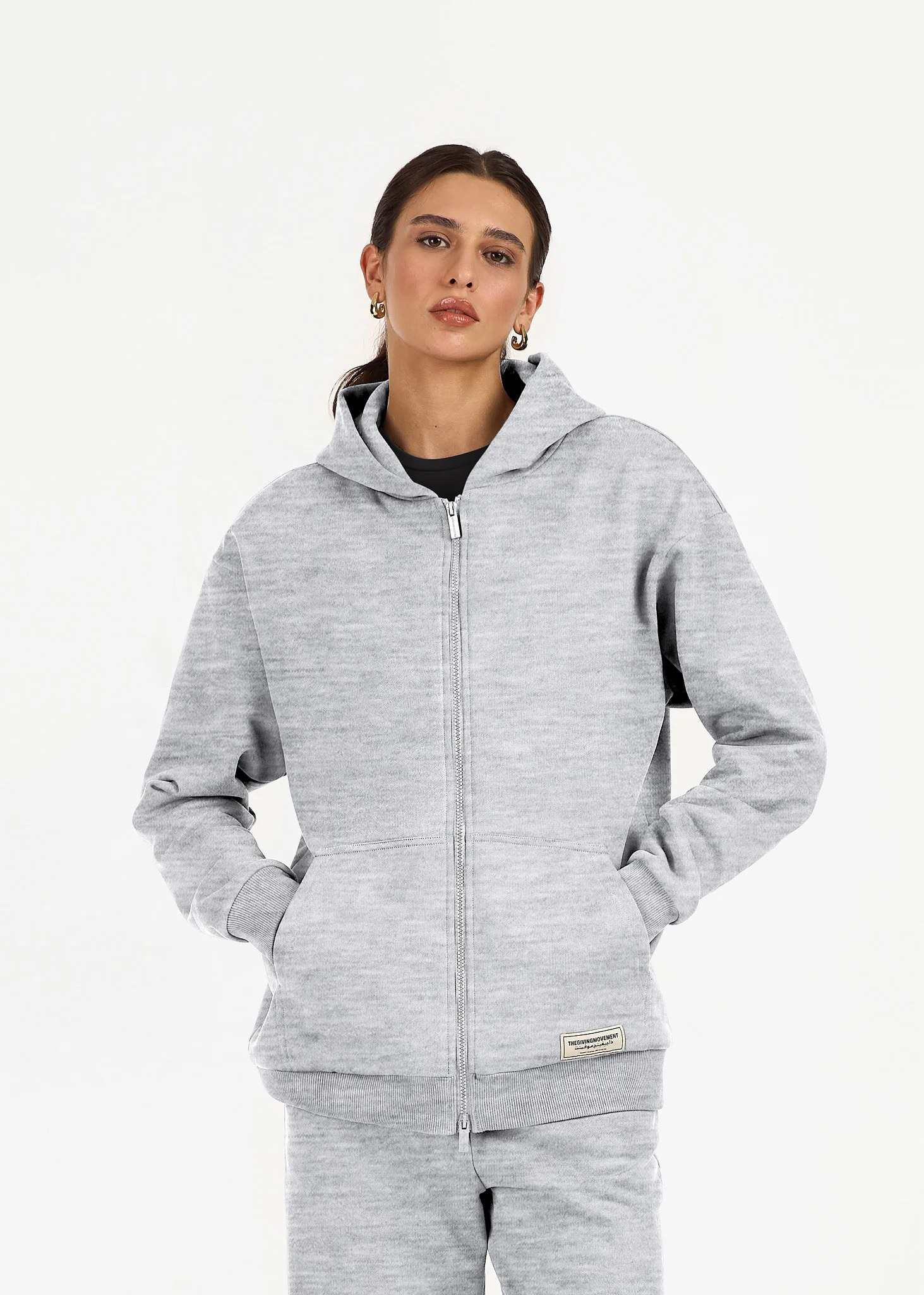 Oversized Zip Hoodie