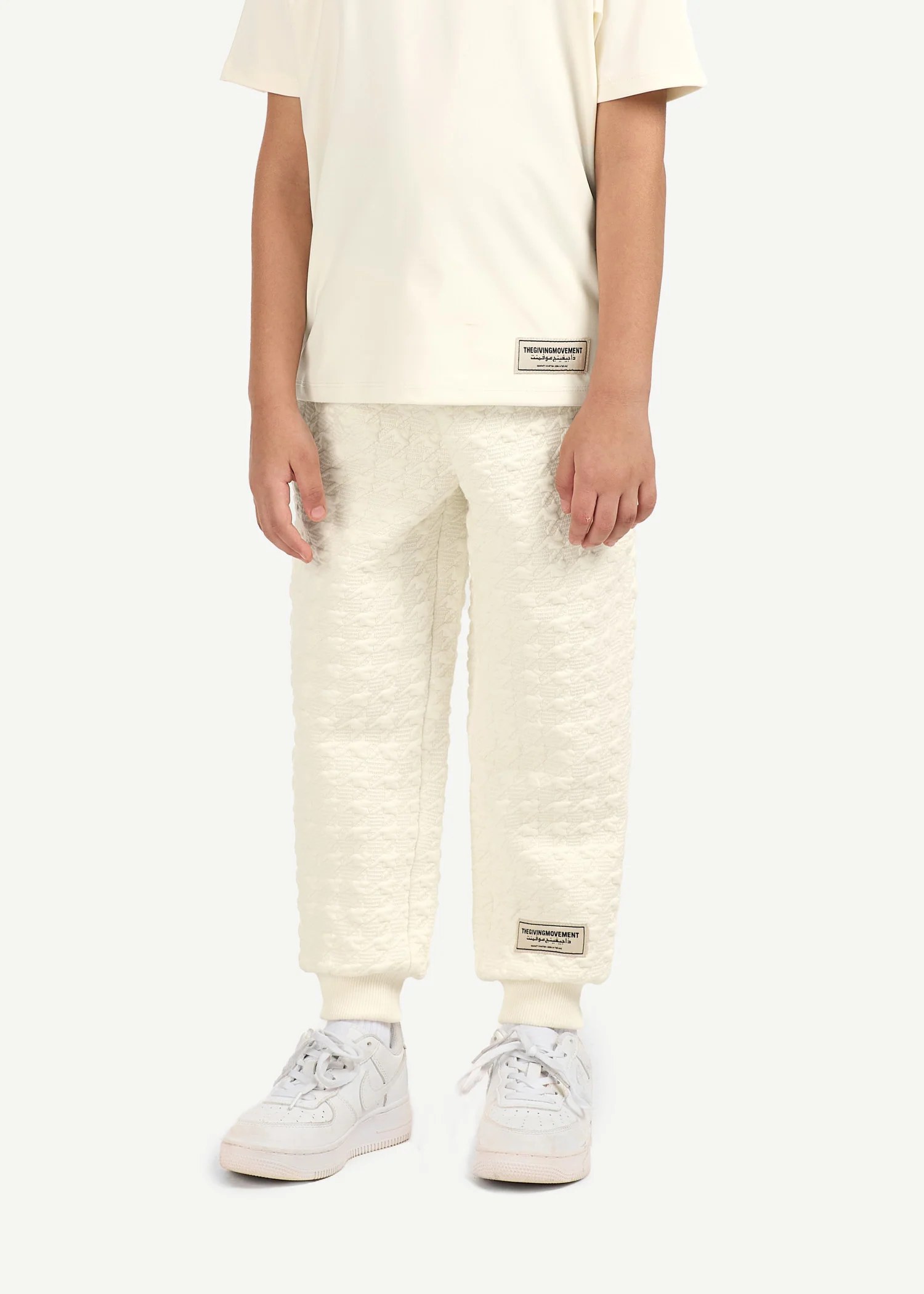 Kids Regular Fit Jacquard Texture Jogger