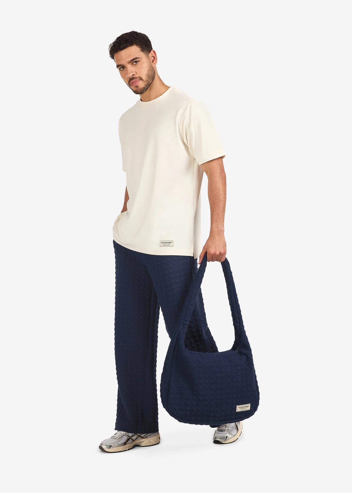 Jacquard Texture Tote Bag