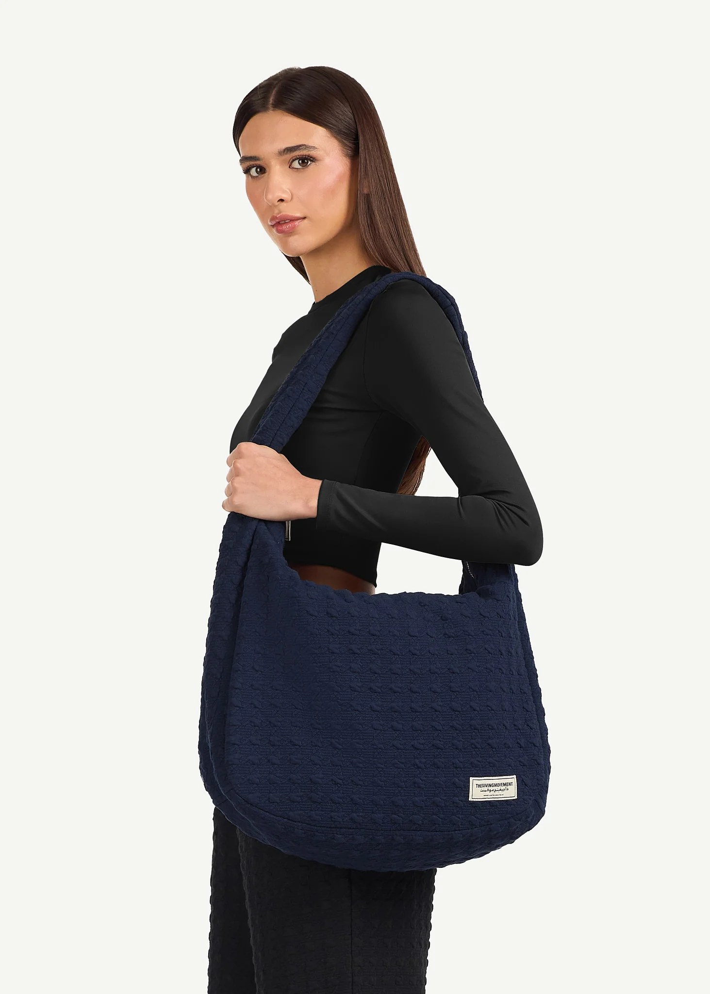 Jacquard Texture Tote Bag