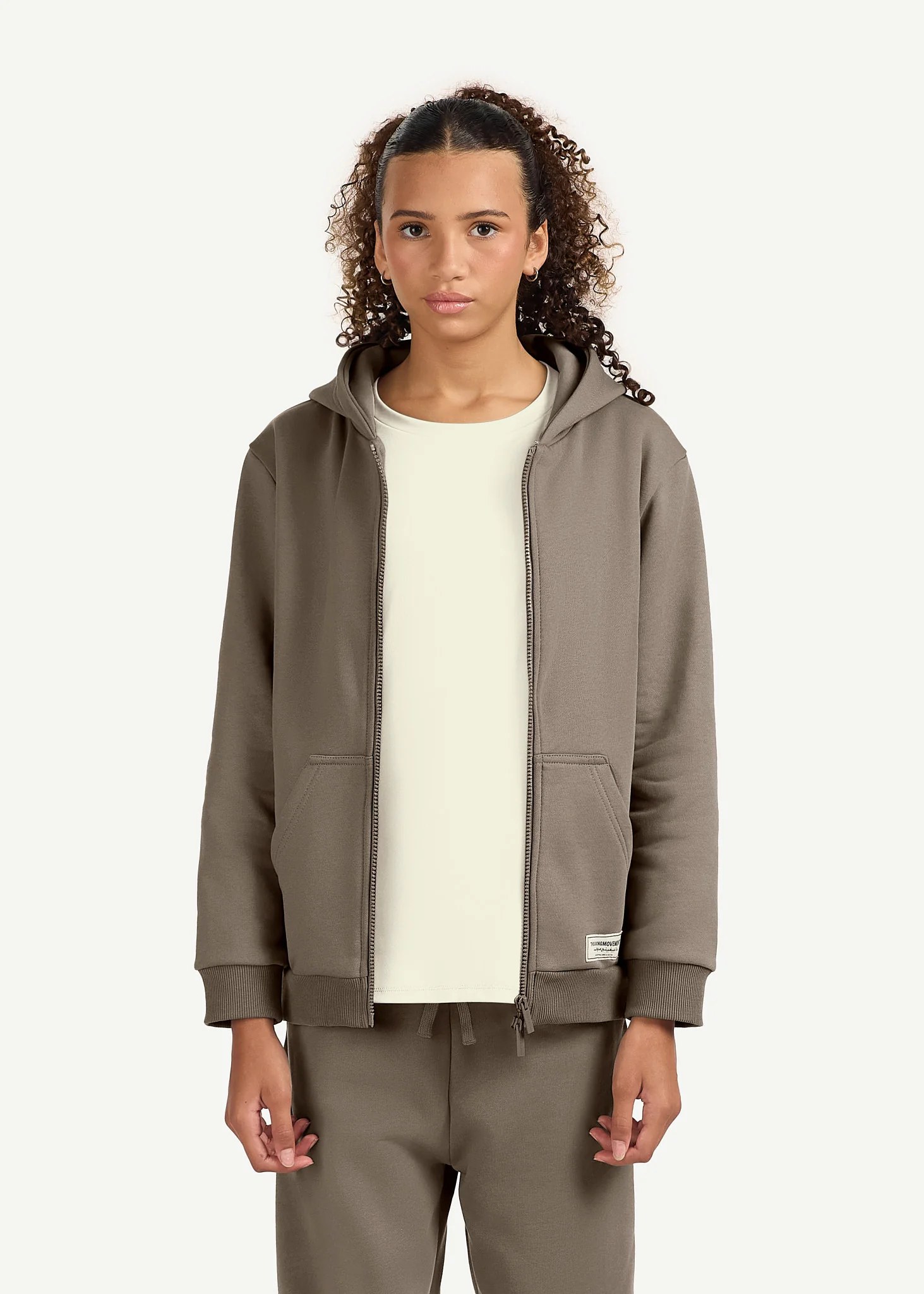 Teens Oversized Zip Hoodie