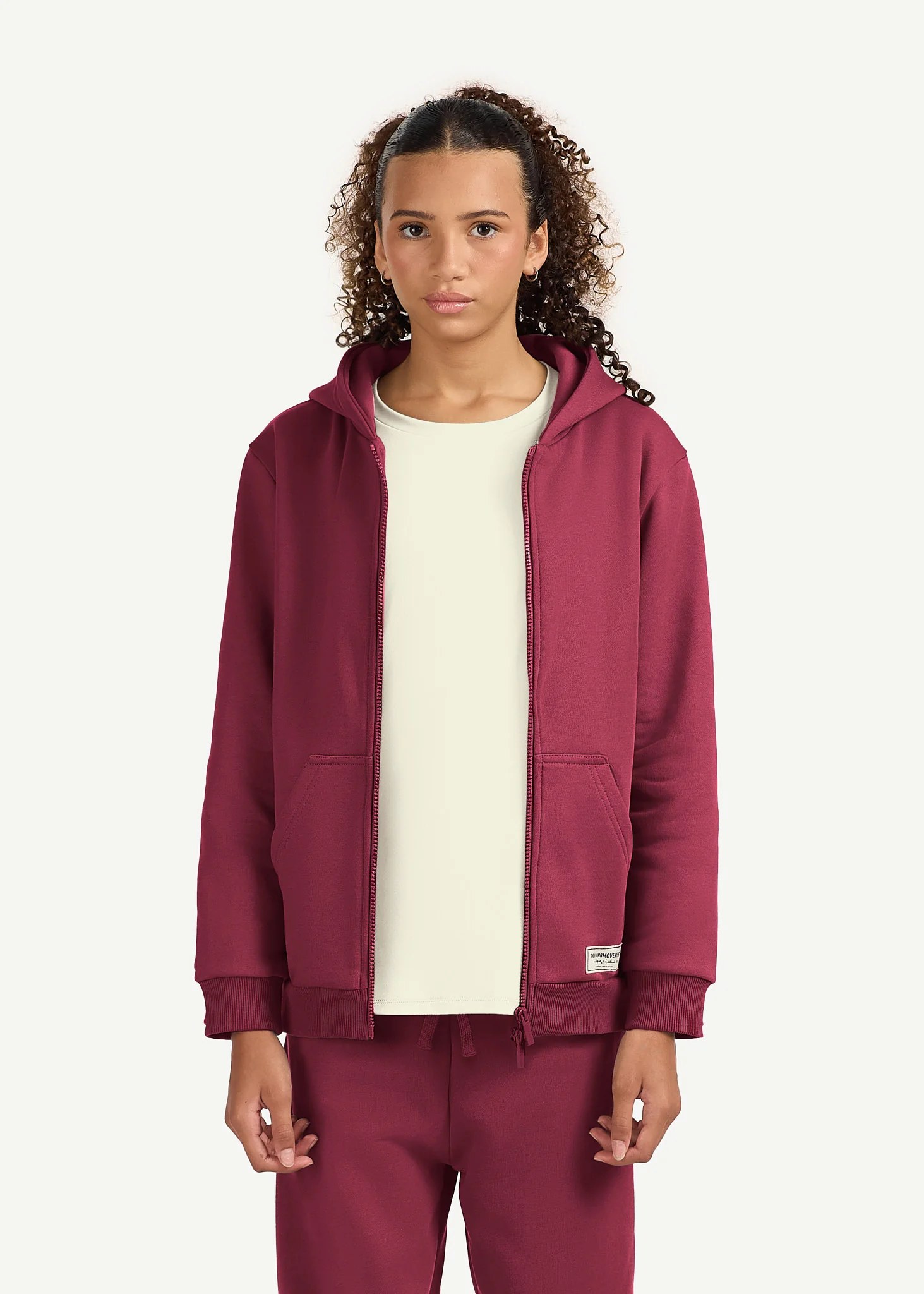 Teens Oversized Zip Hoodie