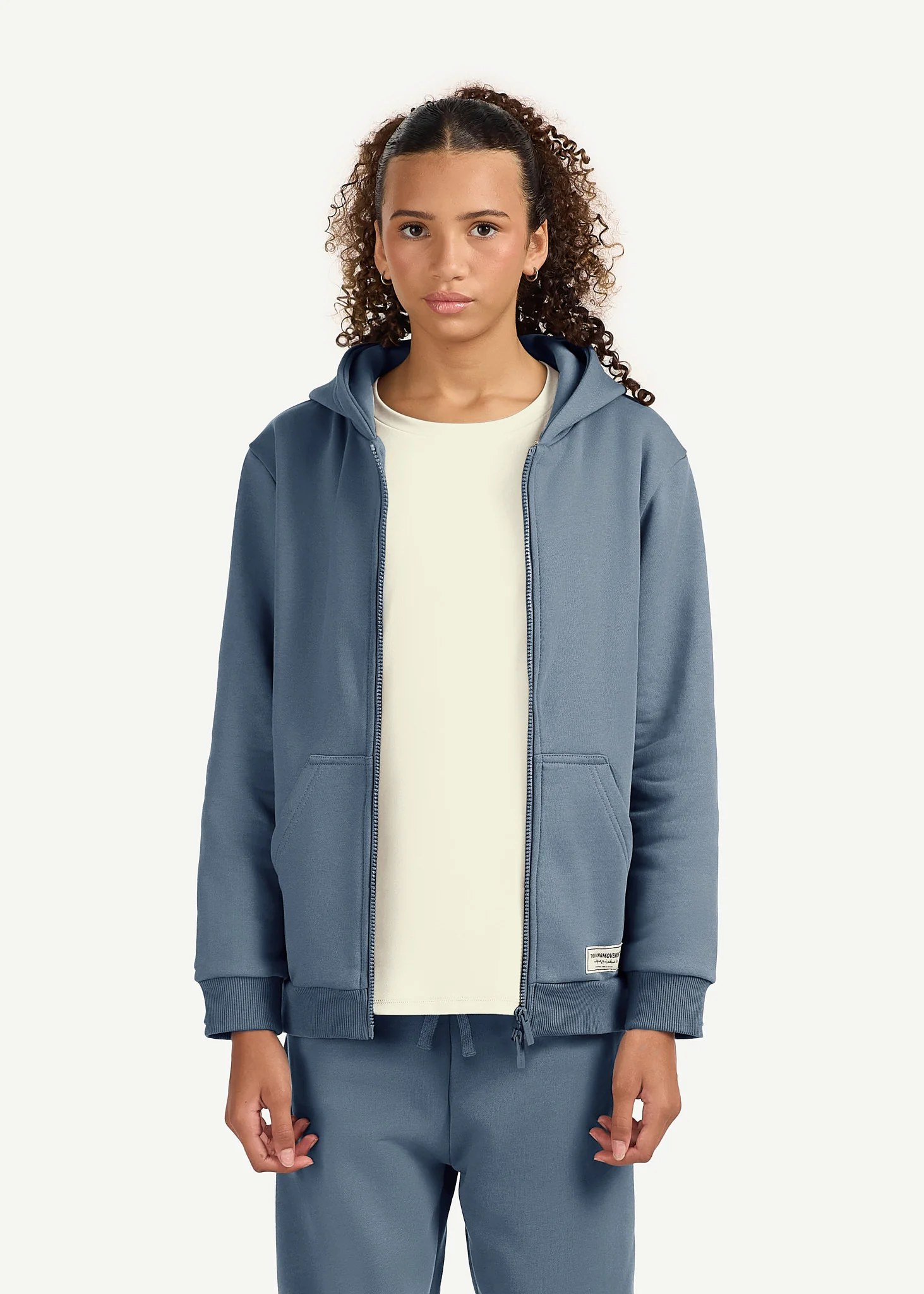 Teens Oversized Zip Hoodie