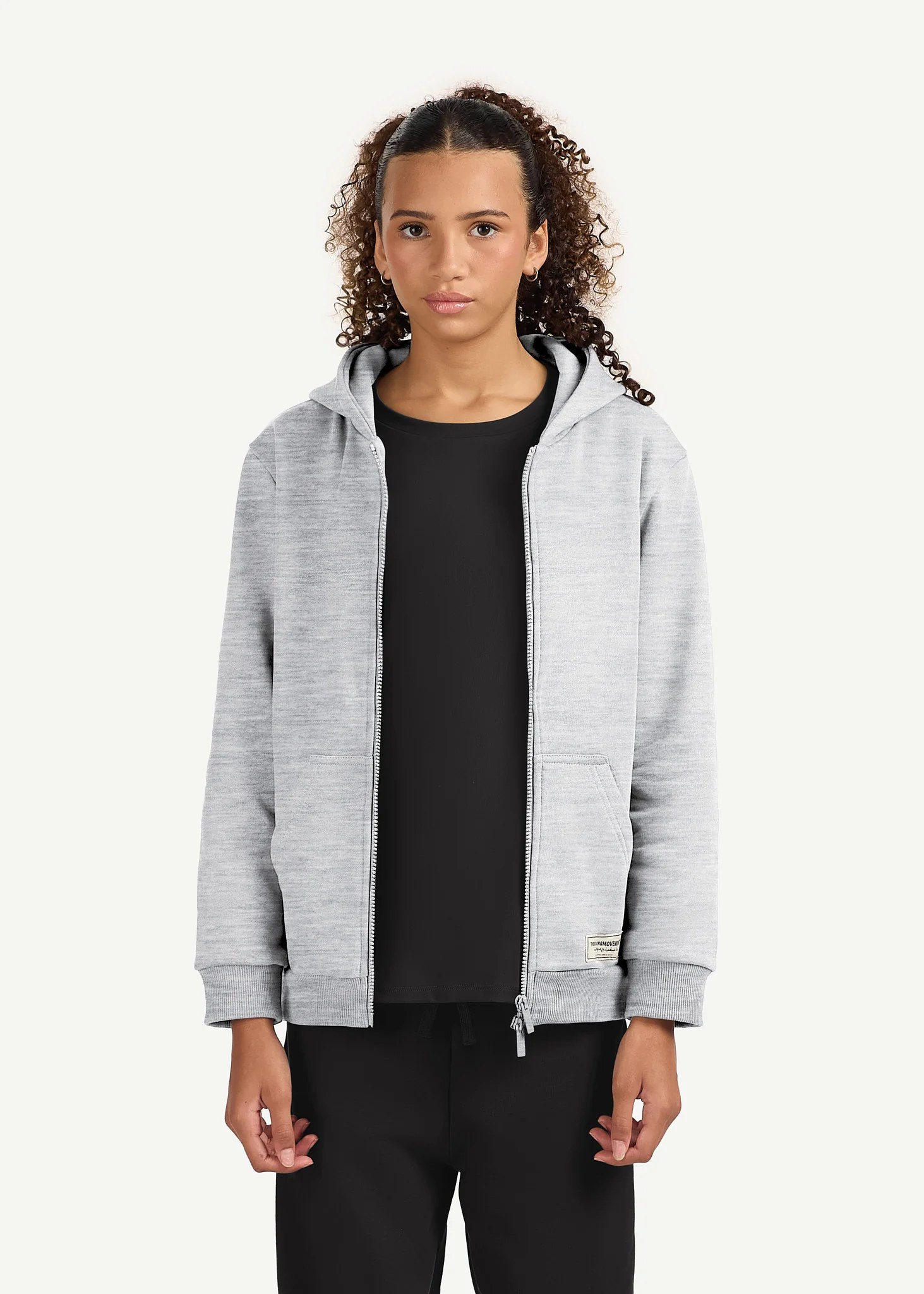 Teens Oversized Zip Hoodie