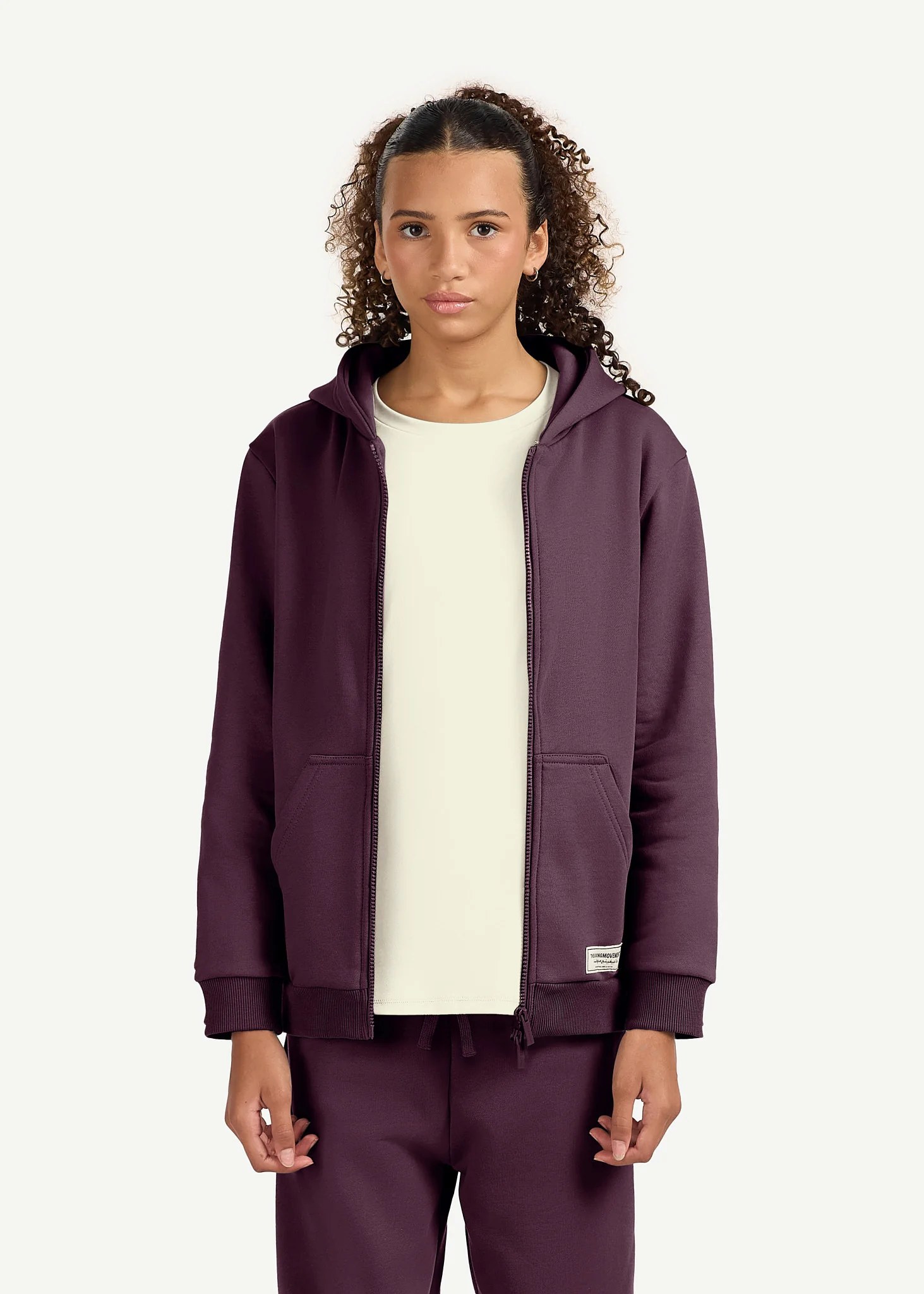 Teens Oversized Zip Hoodie