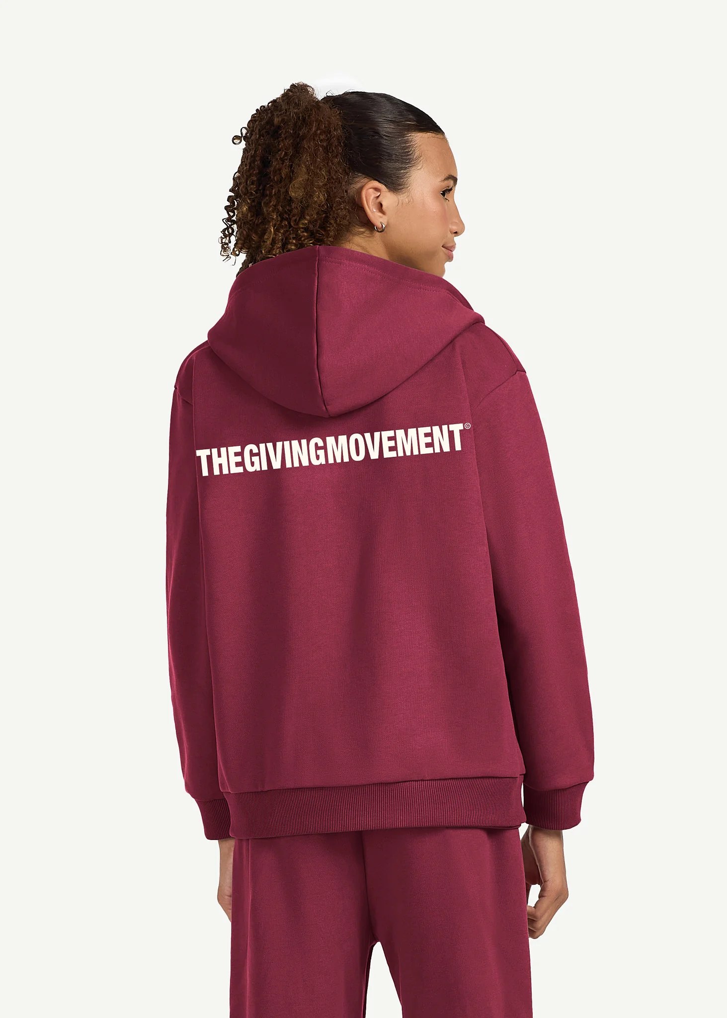 Teens Oversized Zip Hoodie
