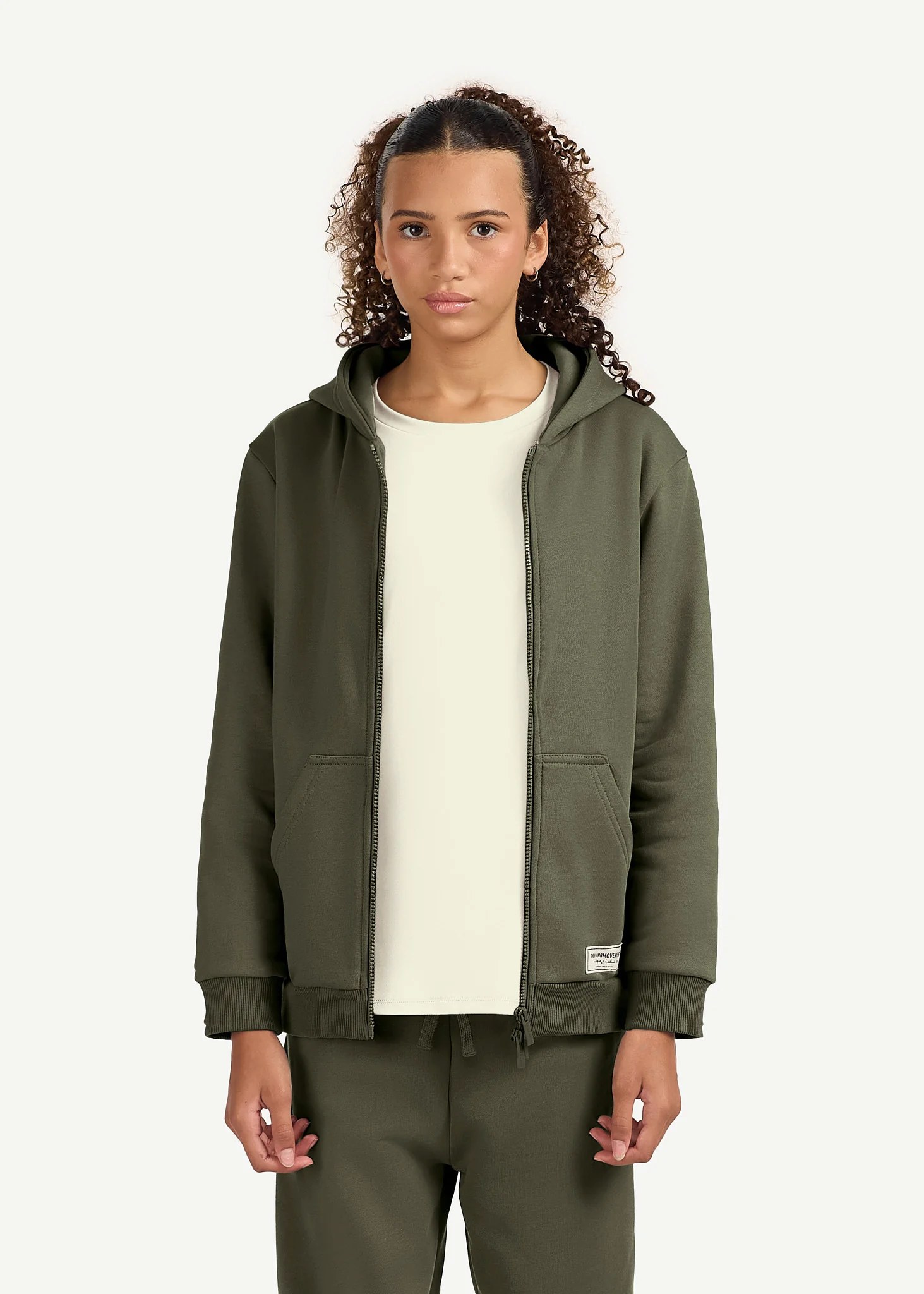 Teens Oversized Zip Hoodie