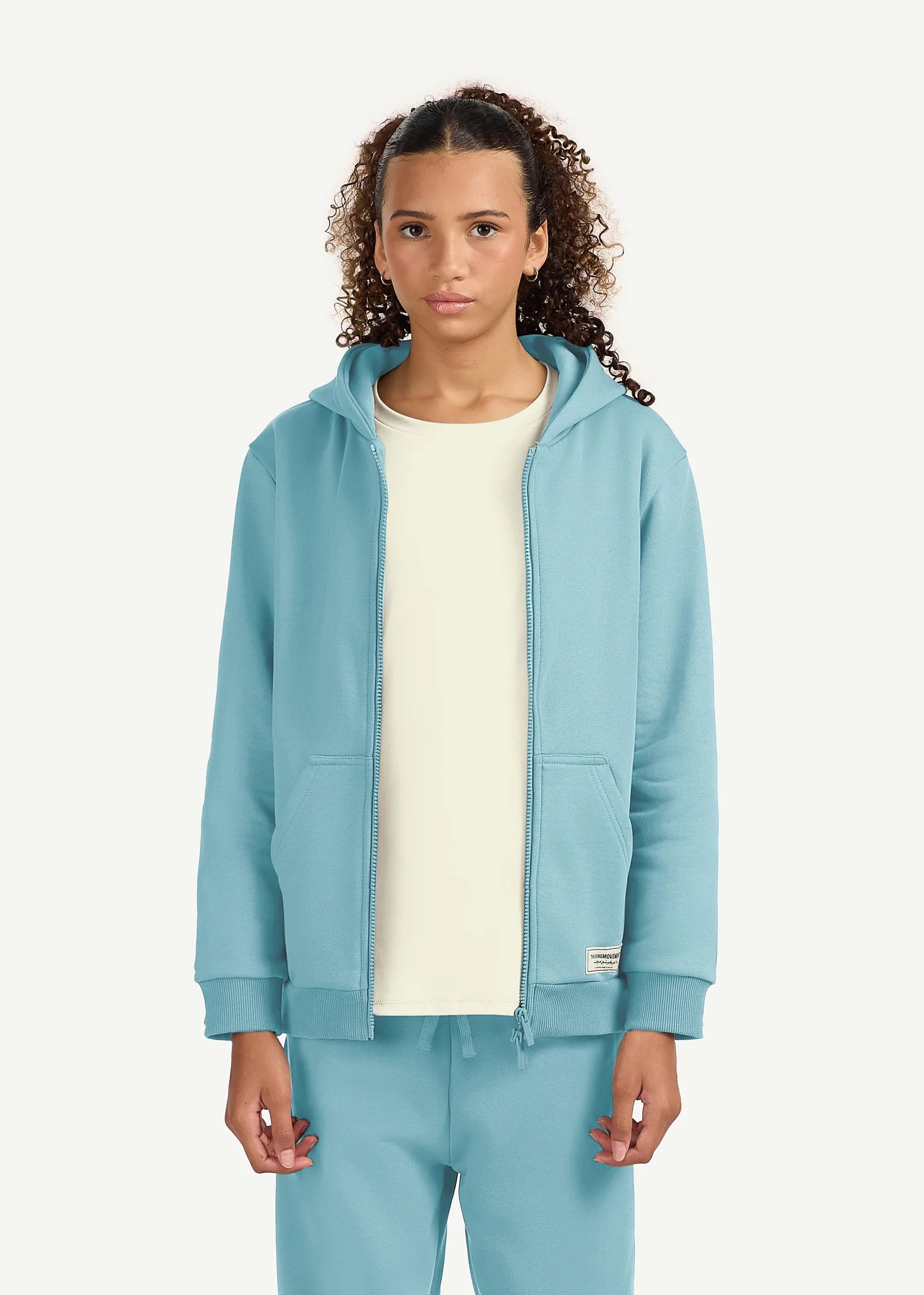 Teens Oversized Zip Hoodie
