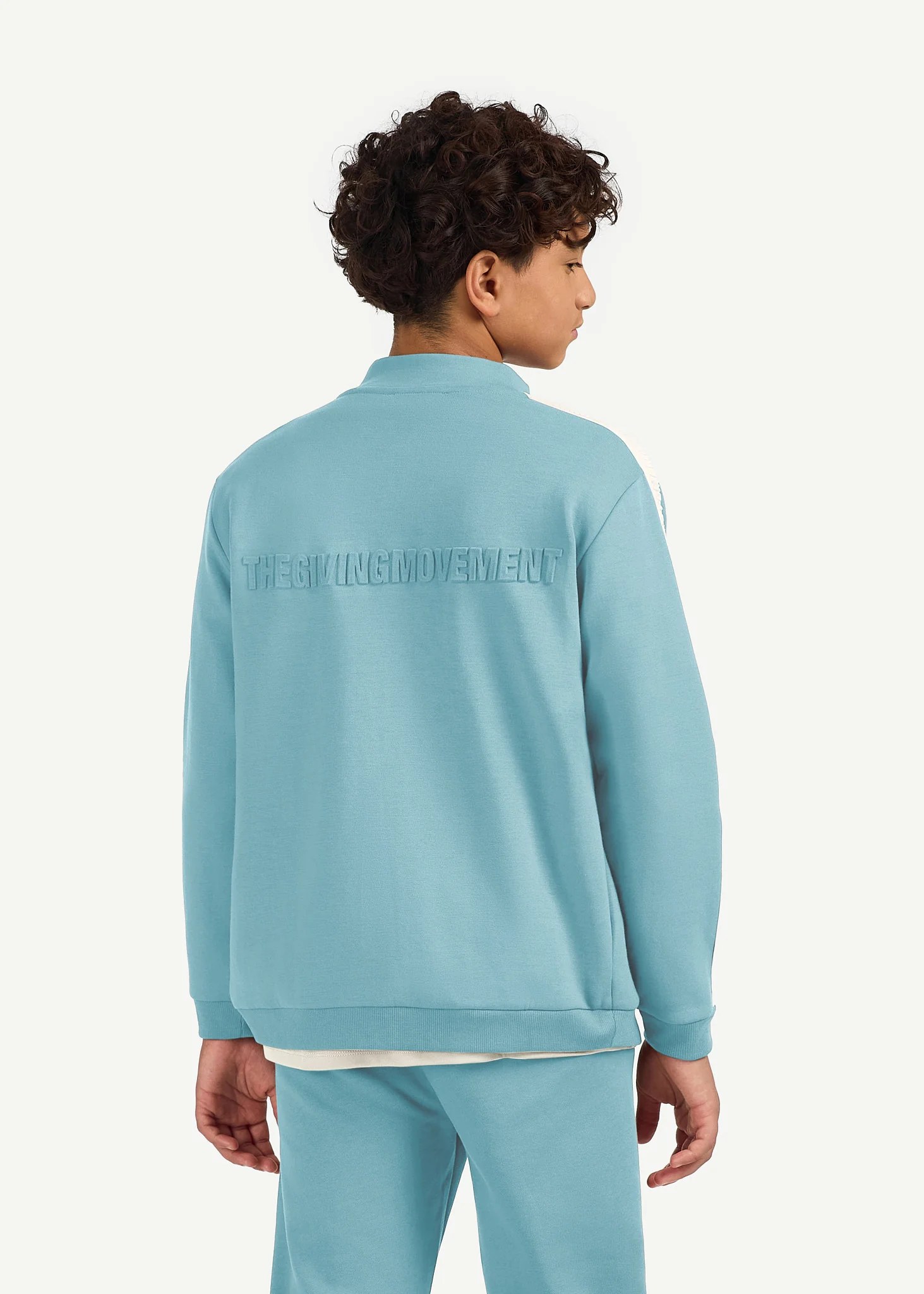 Teens Regular Fit Striped Track Jacket