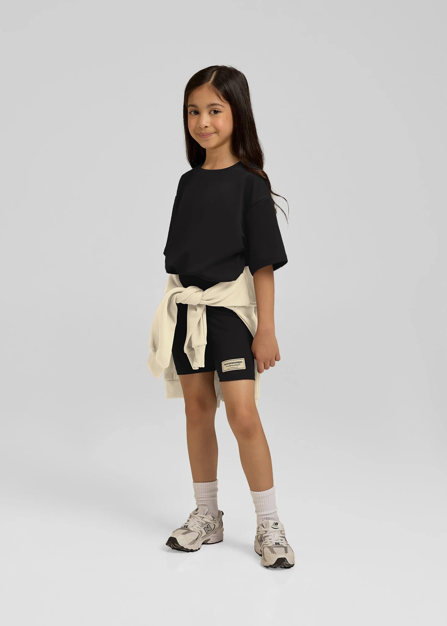 Kids Oversized T-Shirt & Biker Shorts