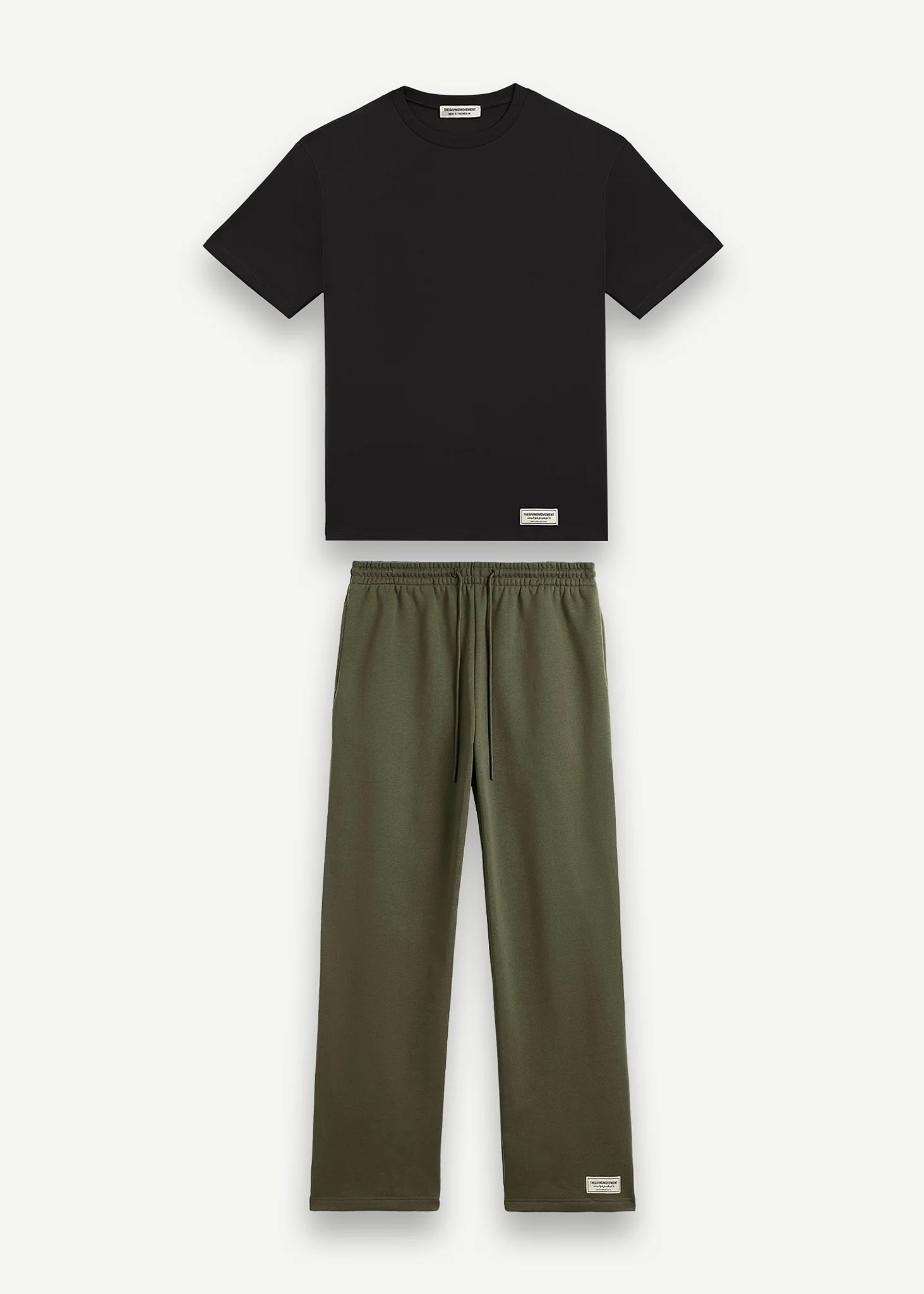 Oversized T-Shirt & Straight Leg Joggers