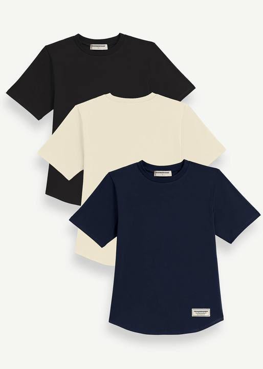 Essential Regular Fit Curved Hem T-Shirt