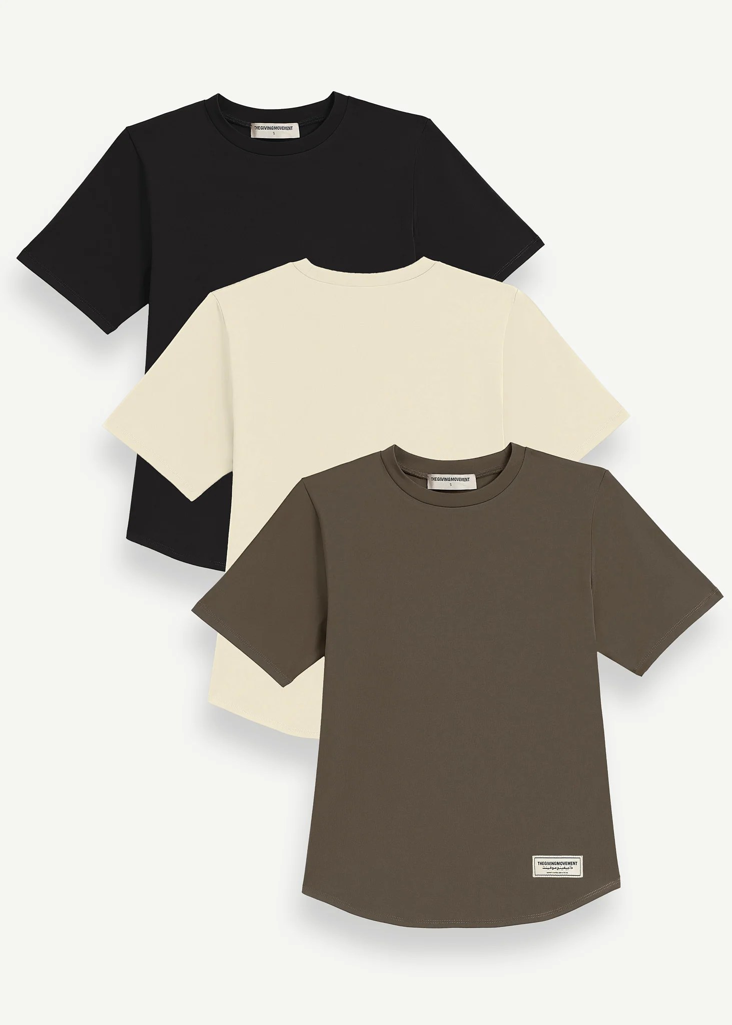 Essential Regular Fit Curved Hem T-Shirt