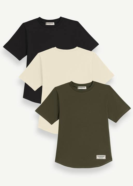 Essential Regular Fit Curved Hem T-Shirt