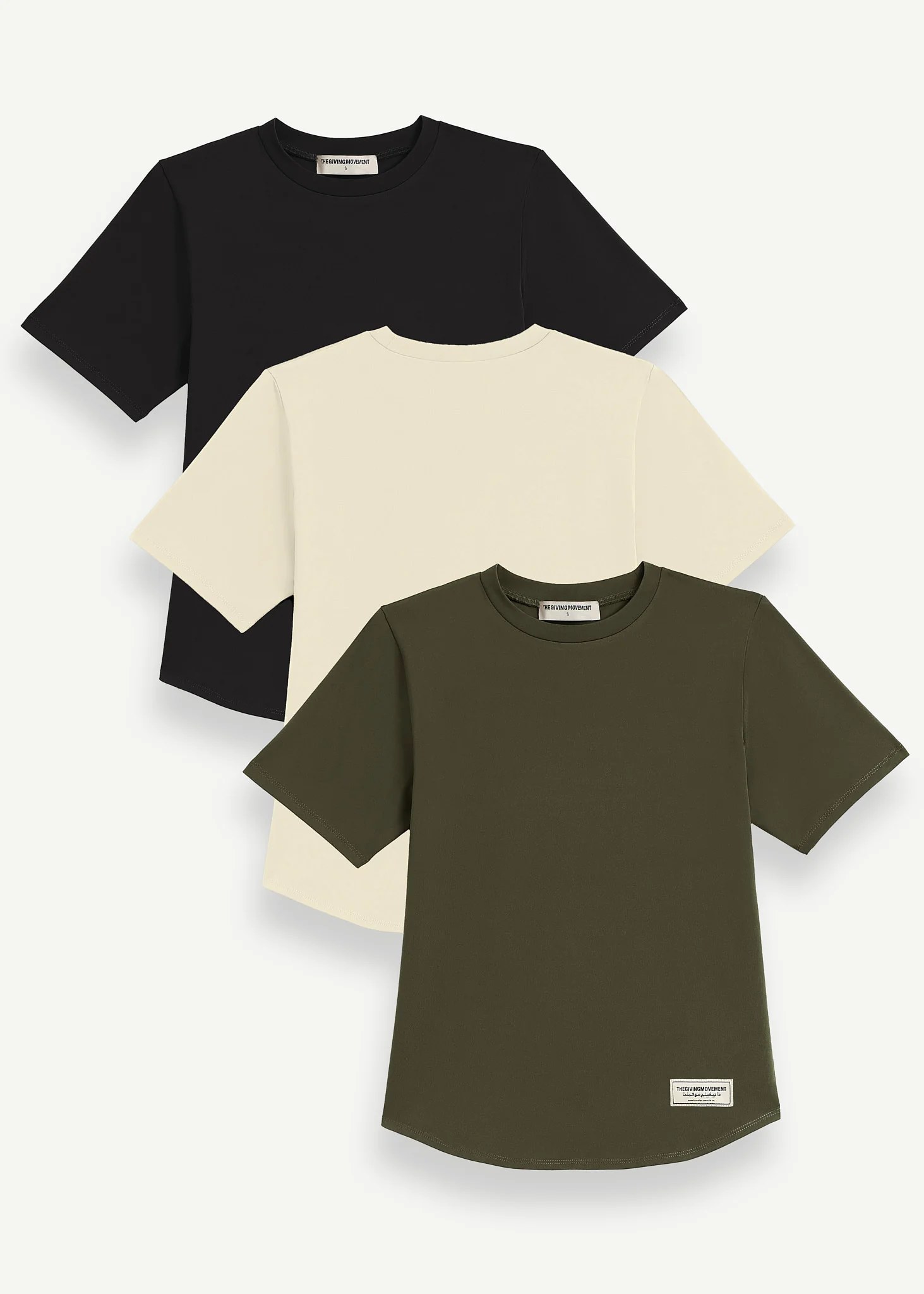 Essential Regular Fit Curved Hem T-Shirt