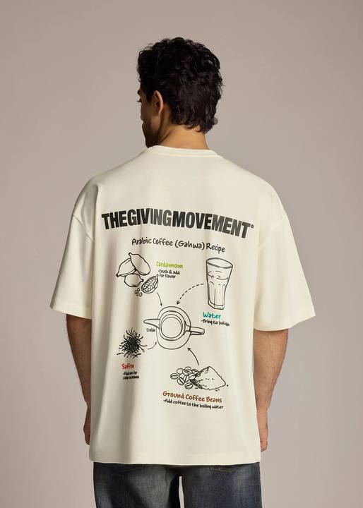 Arabic Coffee Print T-Shirt
