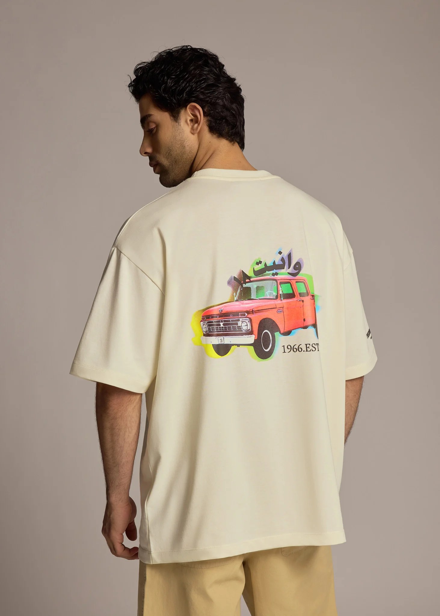 Retro Truck Print T-Shirt