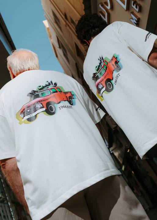 Retro Truck Print T-Shirt