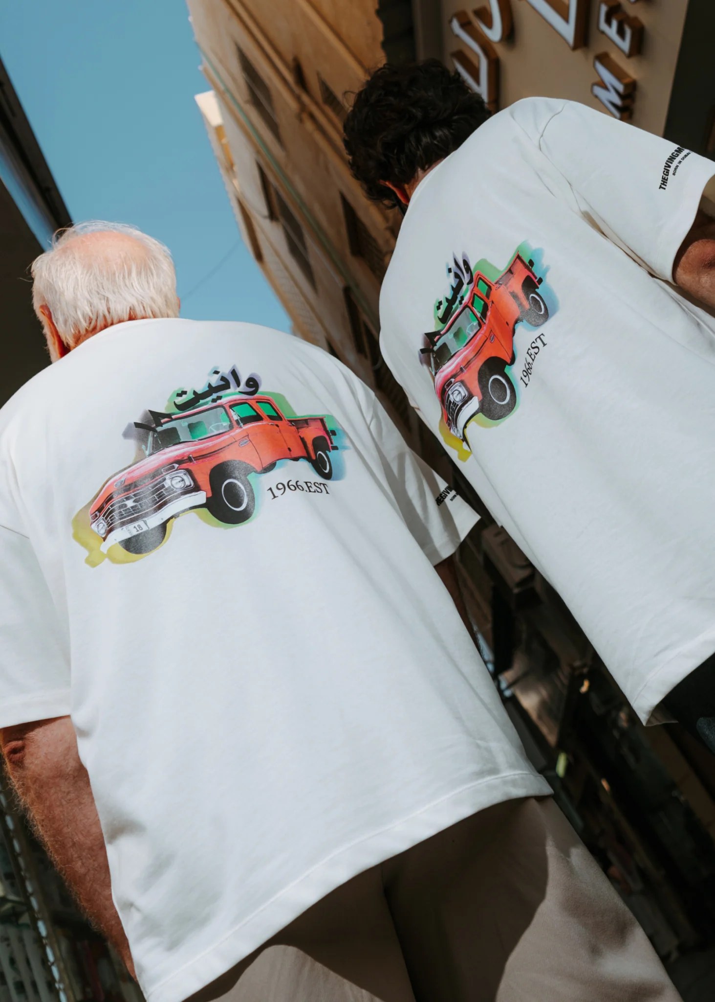 Retro Truck Print T-Shirt