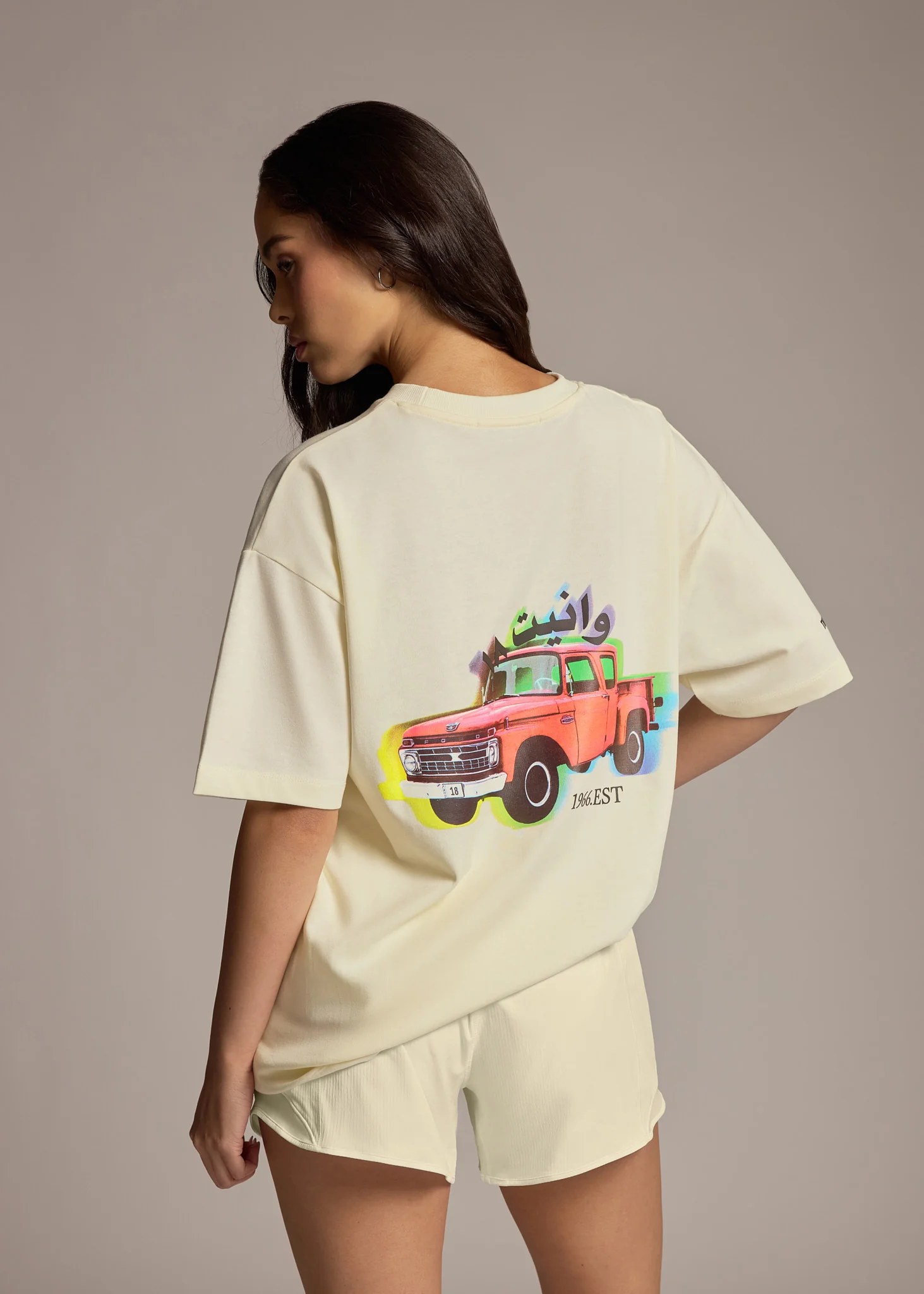 Retro Truck Print T-Shirt