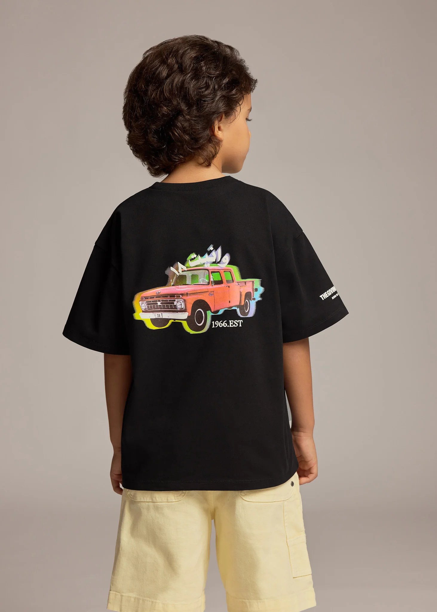 Kids Retro Truck Print T-Shirt