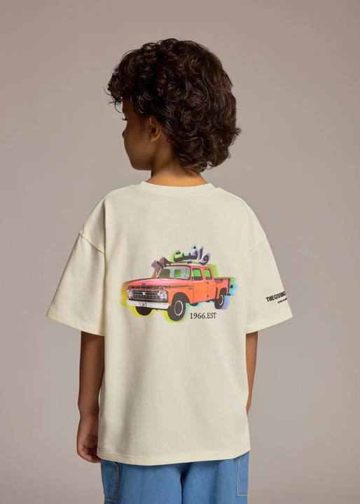 Kids Retro Truck Print T-Shirt
