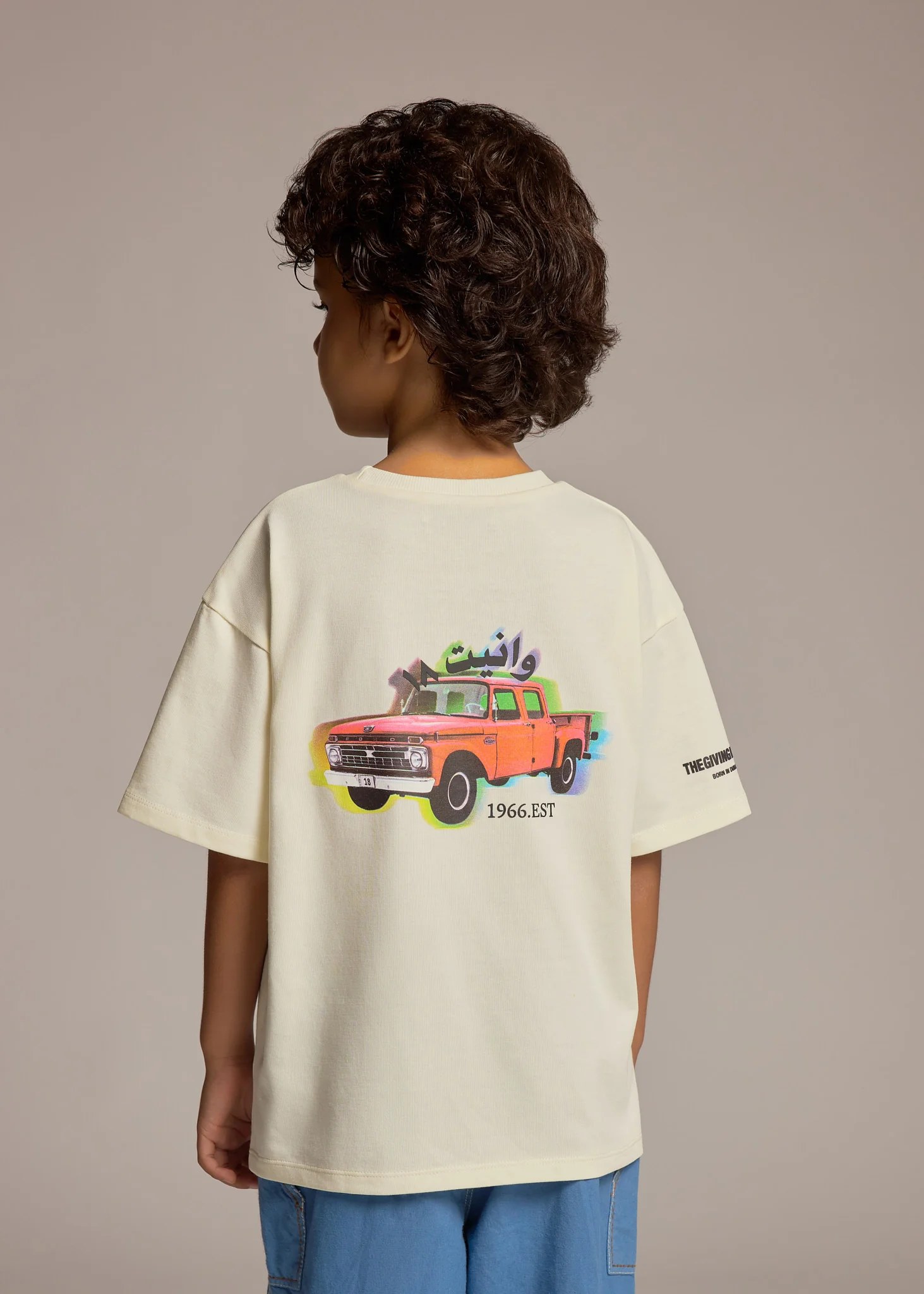 Kids Retro Truck Print T-Shirt