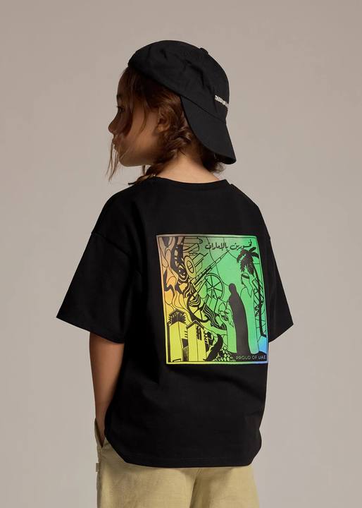 Kids Dubai Abstract Print T-Shirt